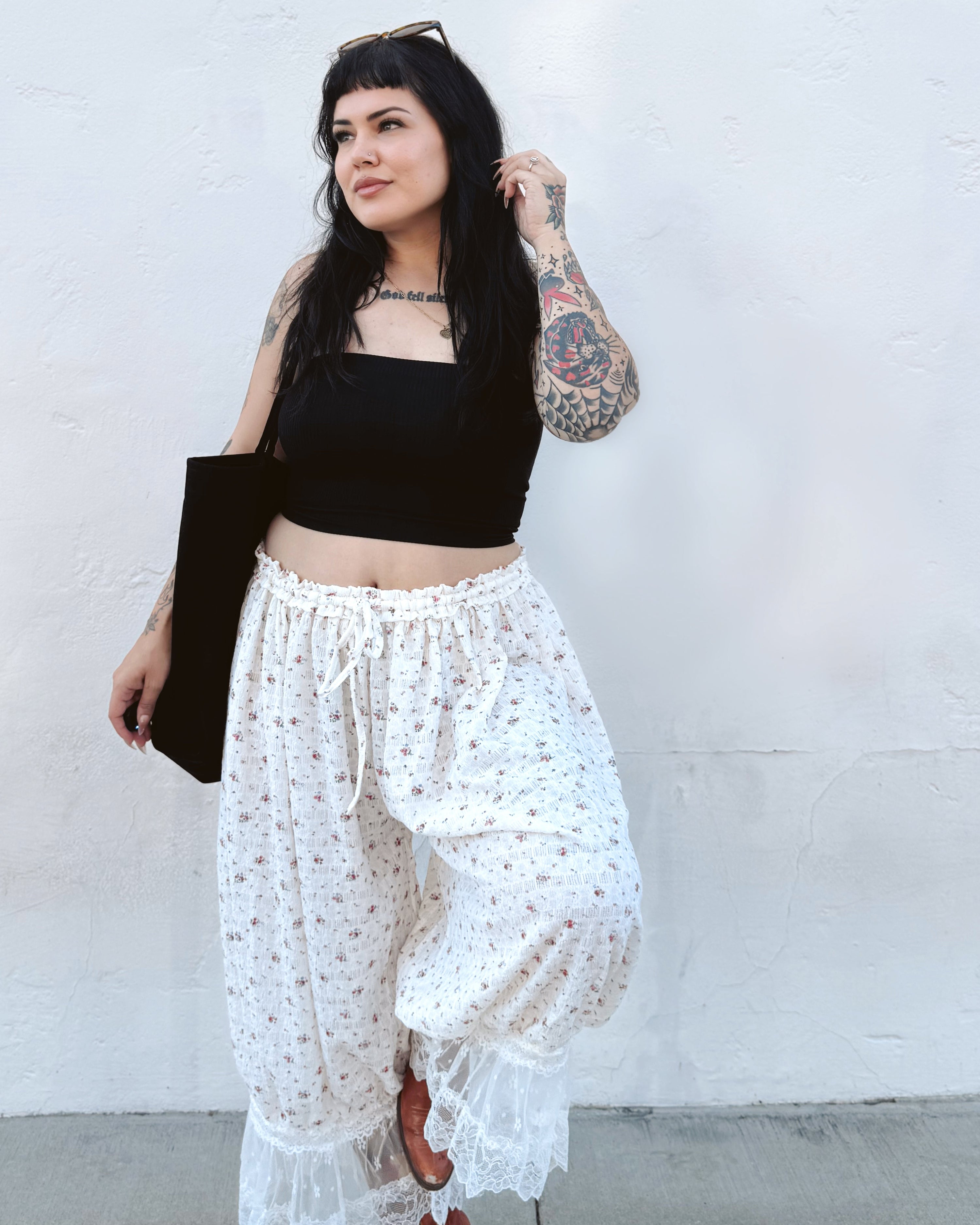 Floral Bloomer Pants