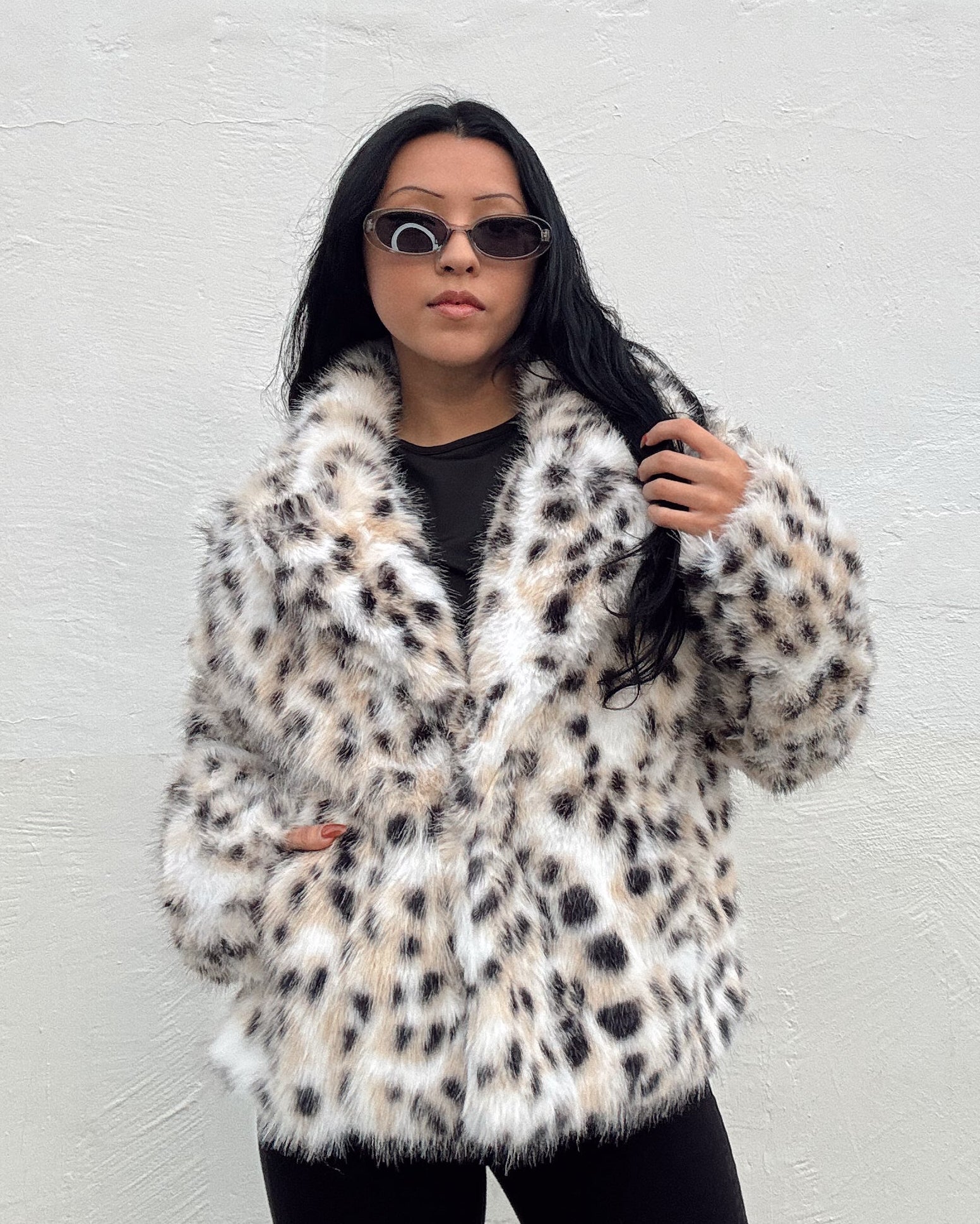 Snow Leopard Fur Jacket