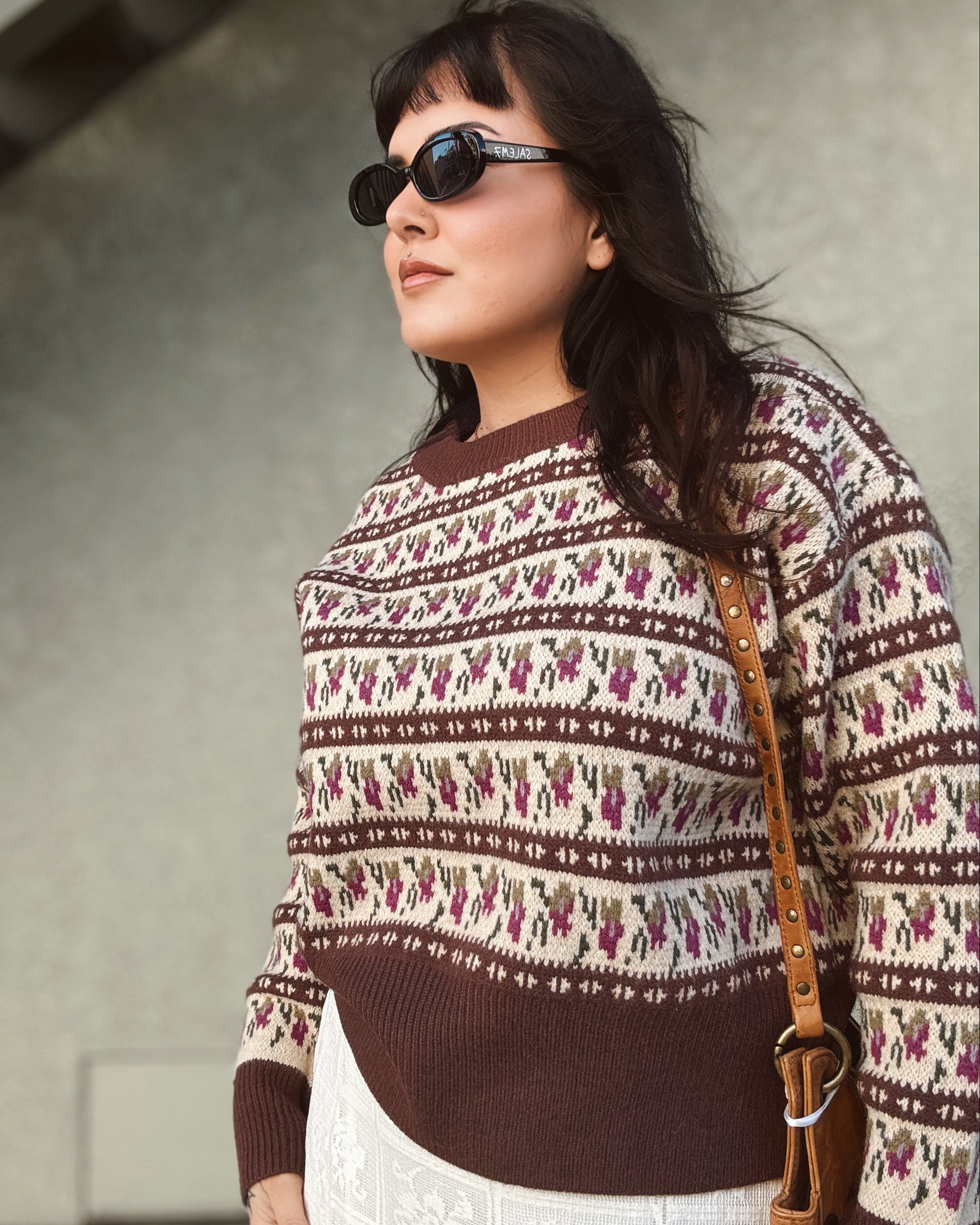 Floral Knit Sweater