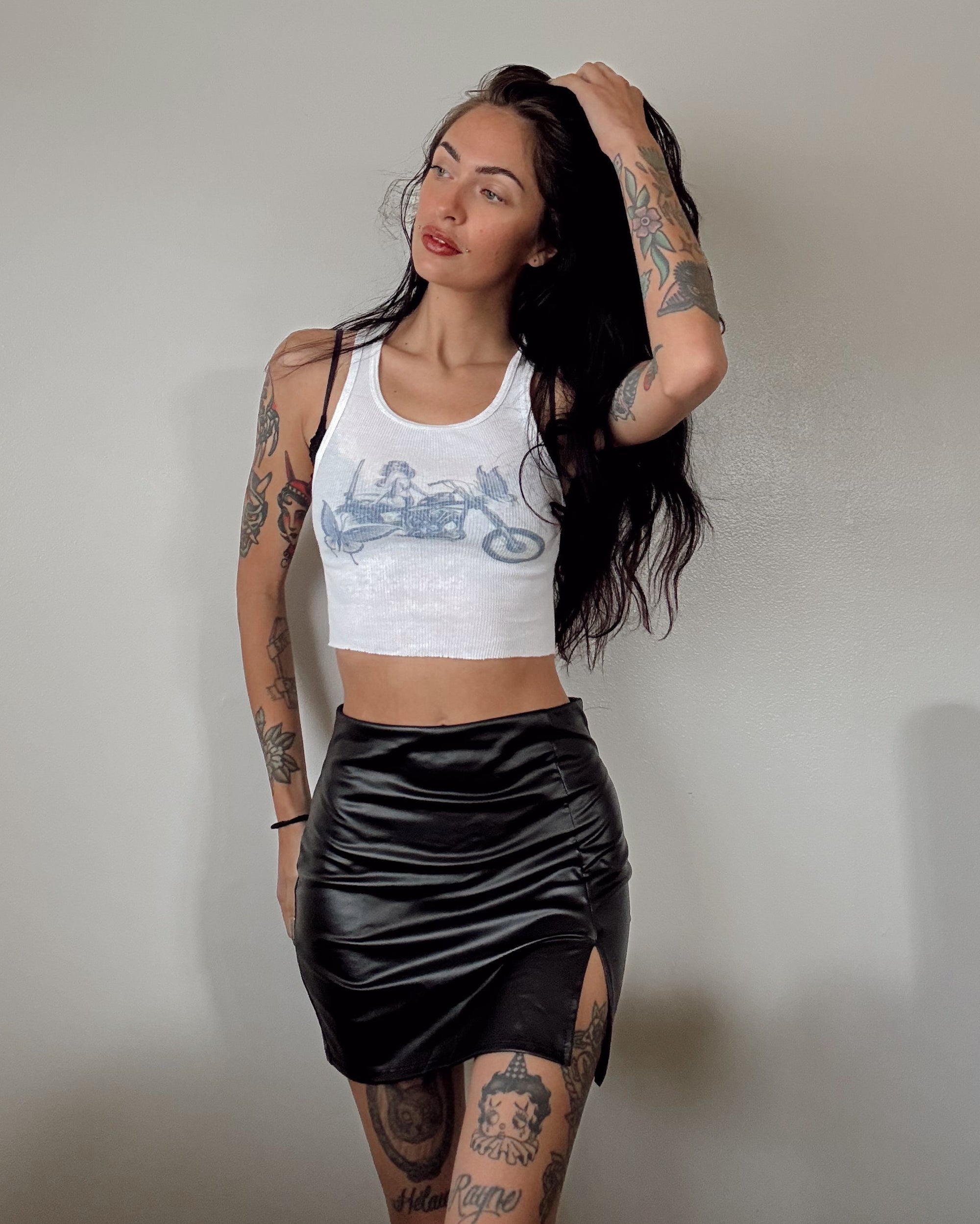 Leather Mini Skirt