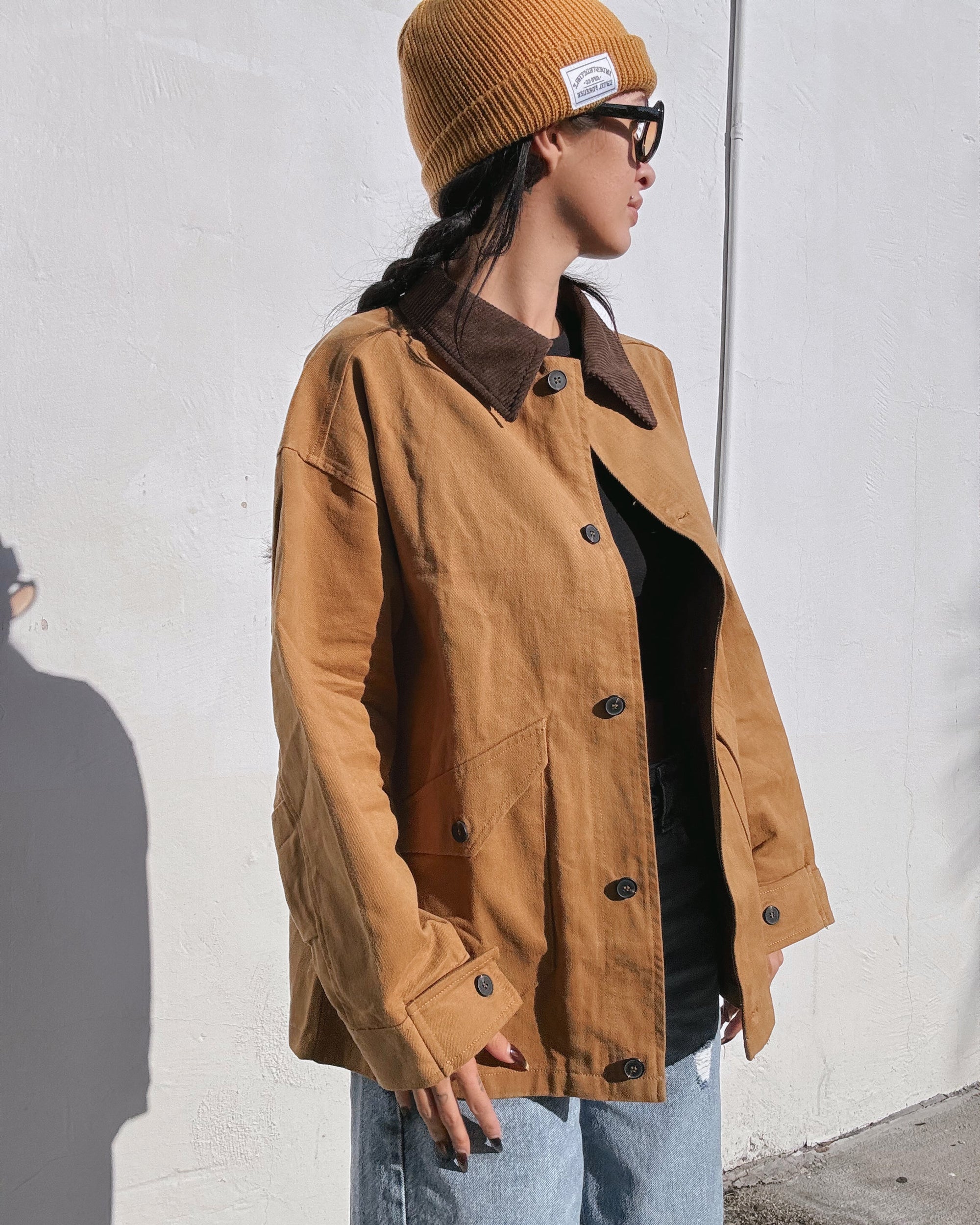 Cord Collar Barn Jacket