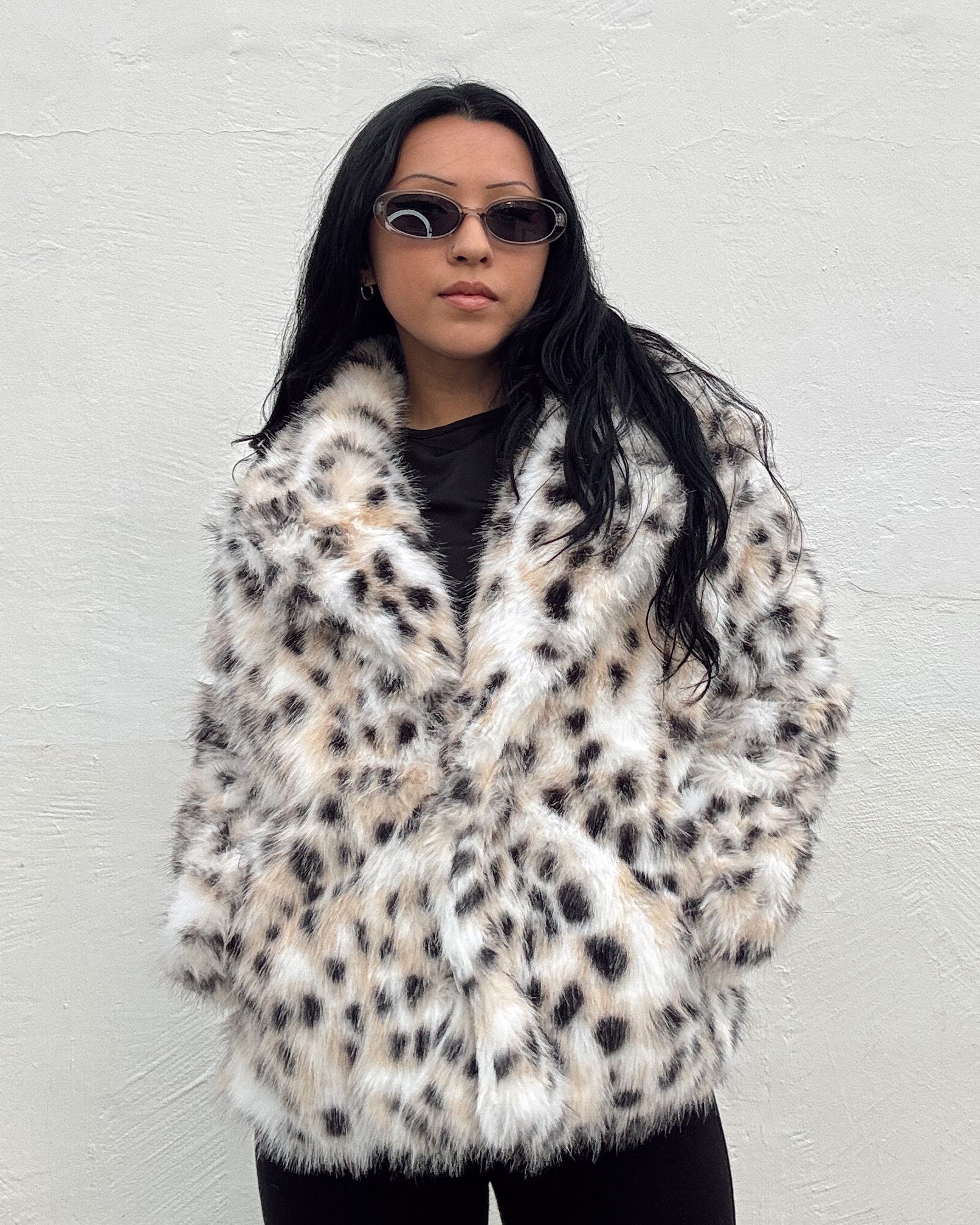 Snow Leopard Fur Jacket