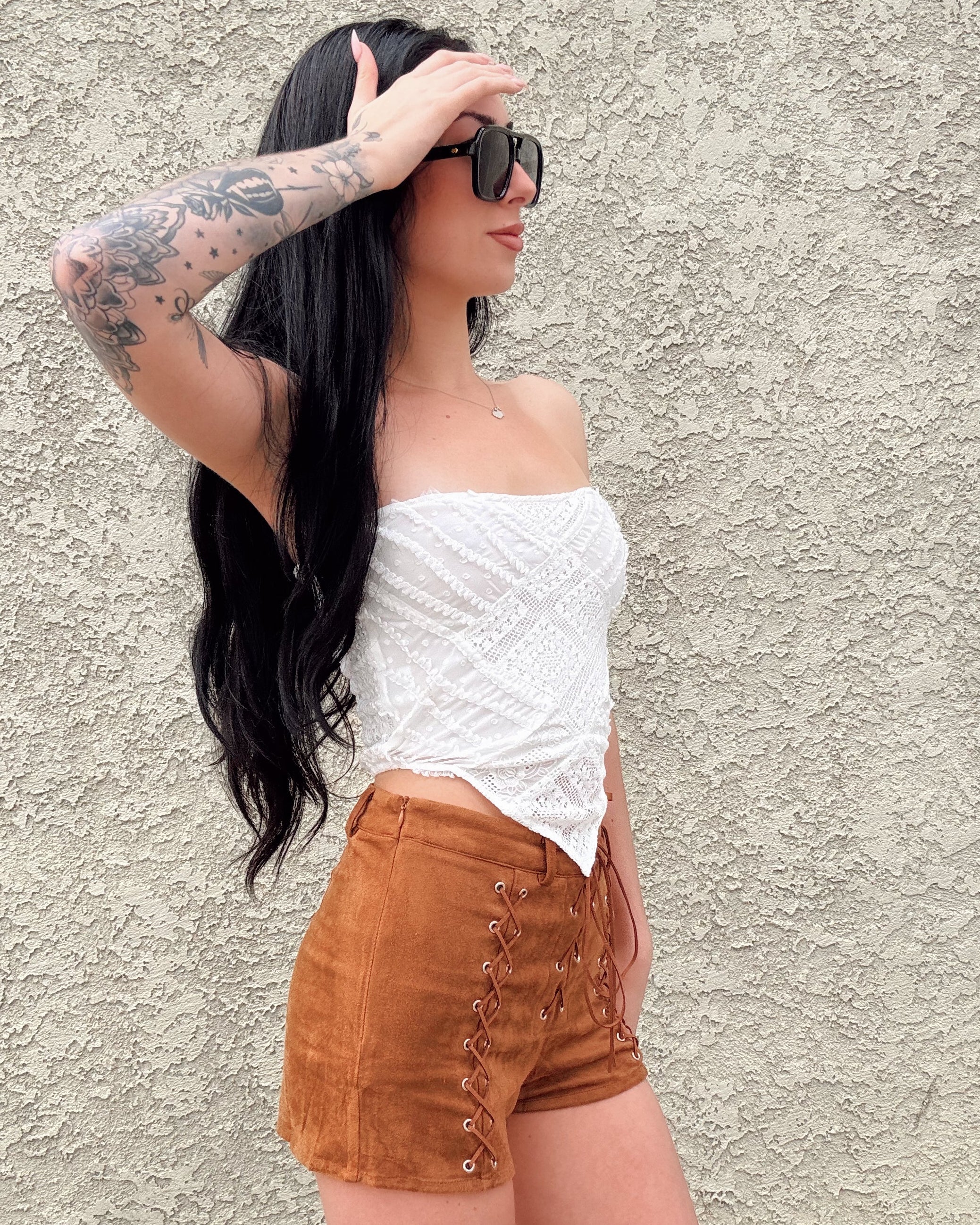 Lace Bandanna Top