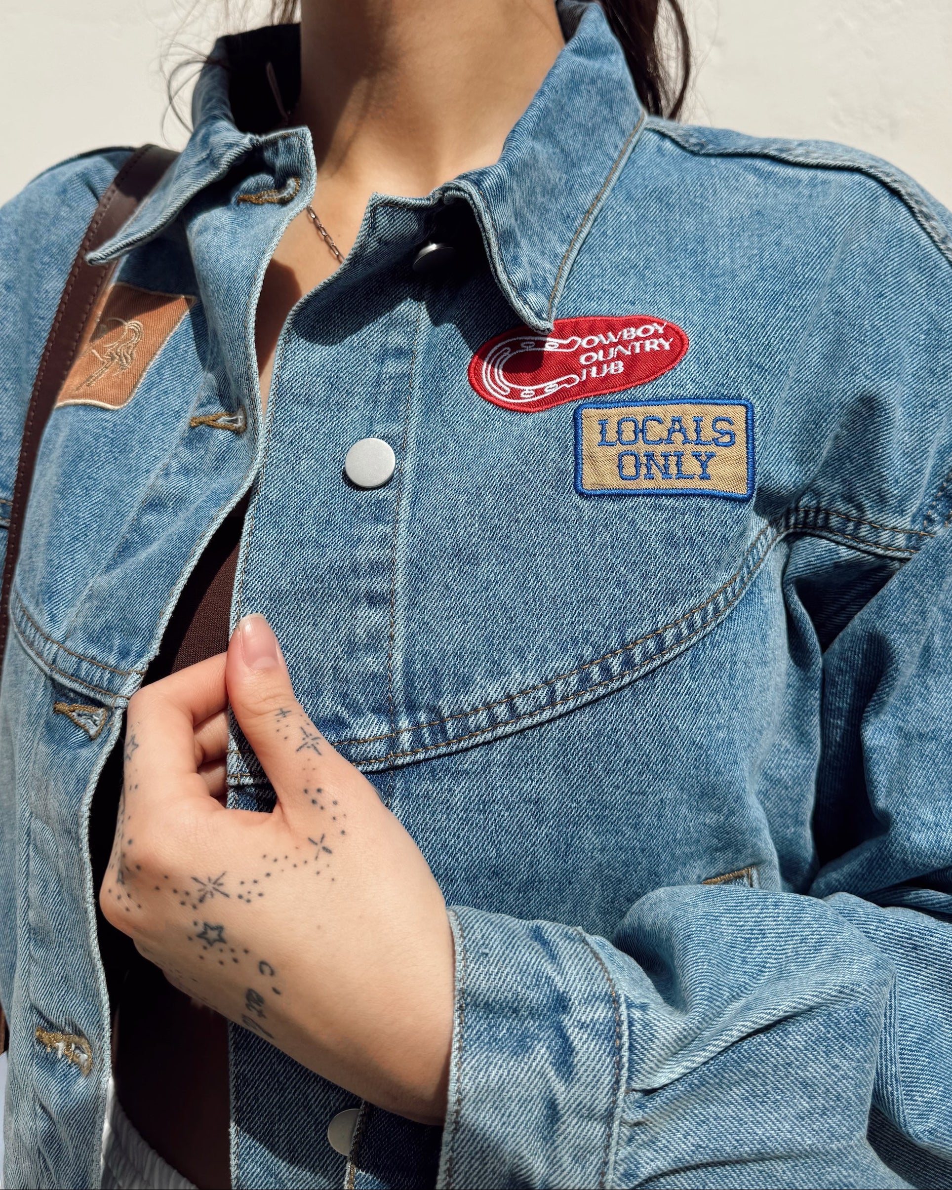 Western Patch Denim Jacket