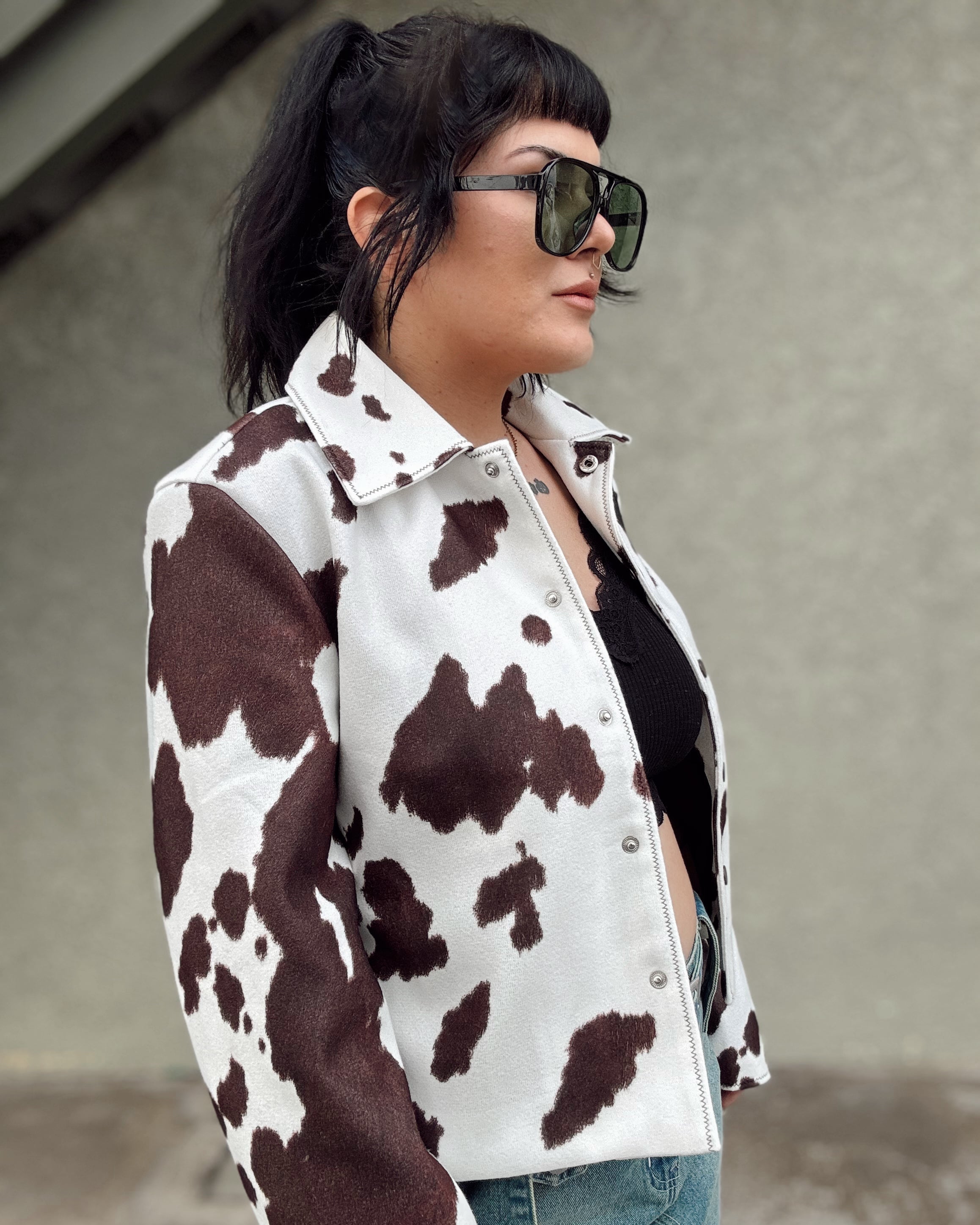 Cow Print Jacket