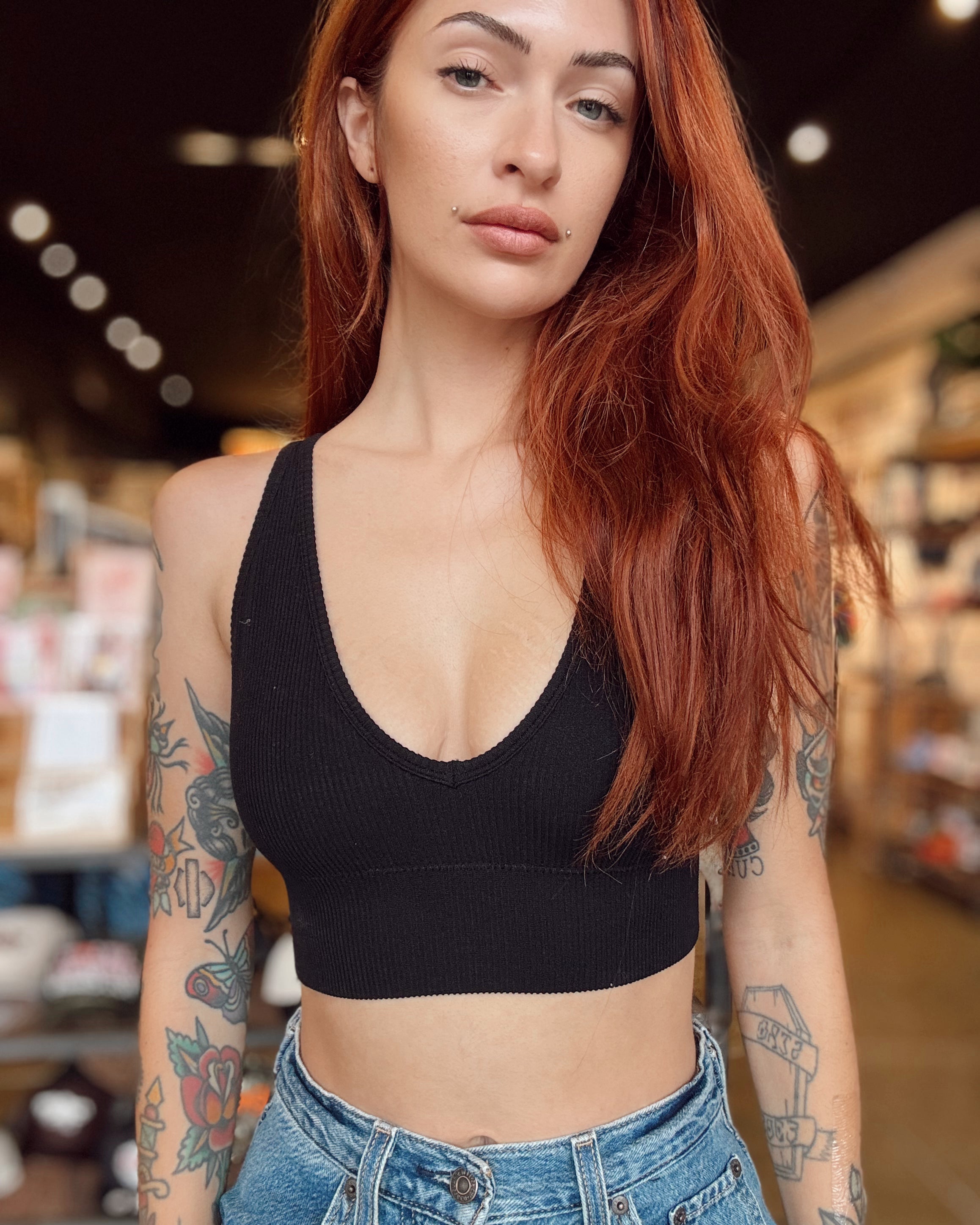 Plunge Crop Tank
