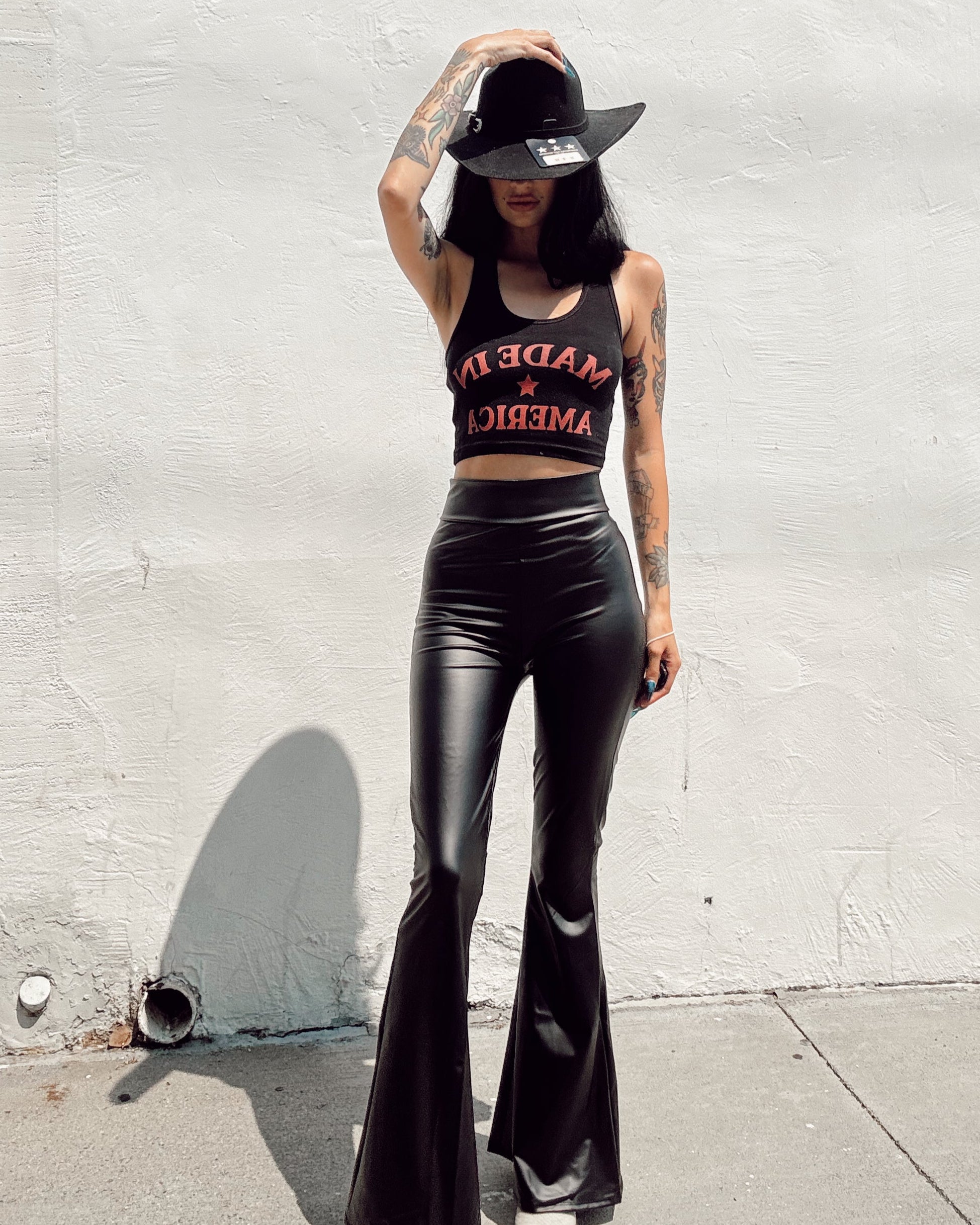 Classic Leather Flare - Burnout