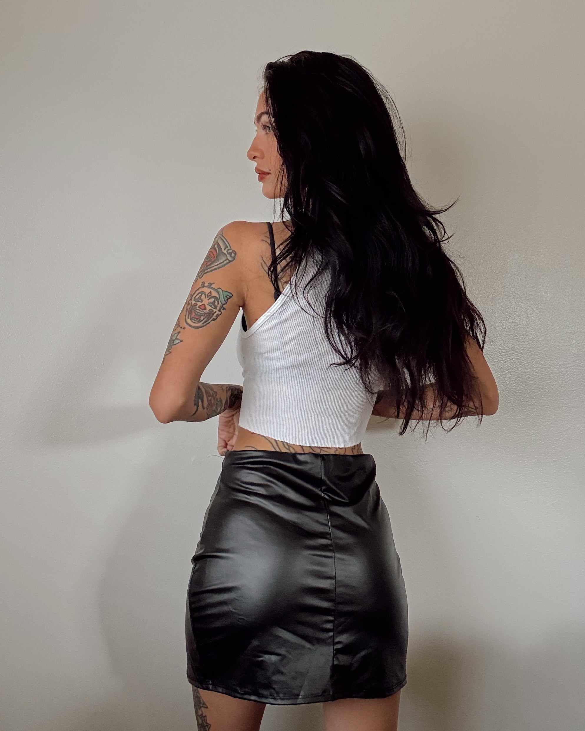 Leather Mini Skirt