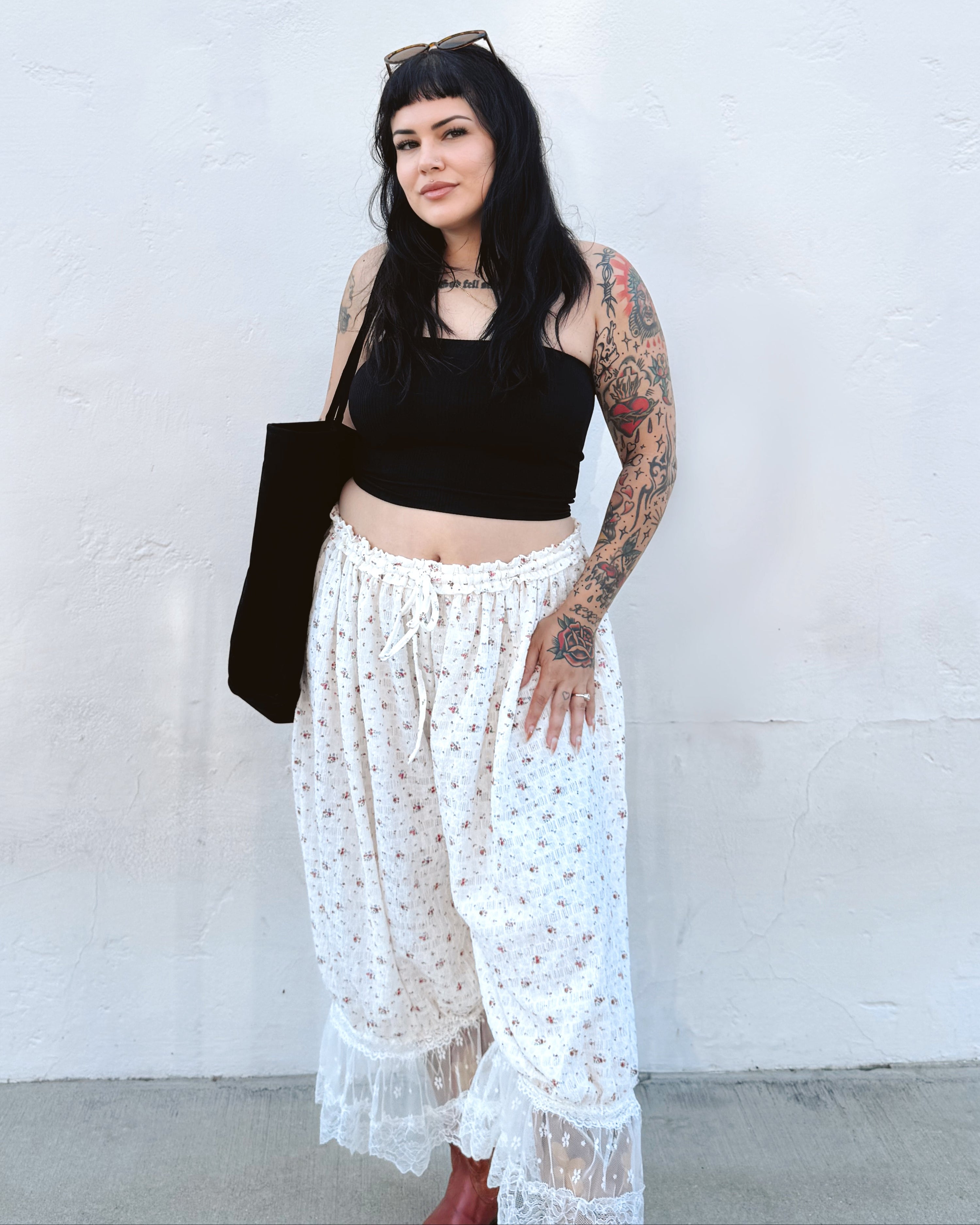 Floral Bloomer Pants