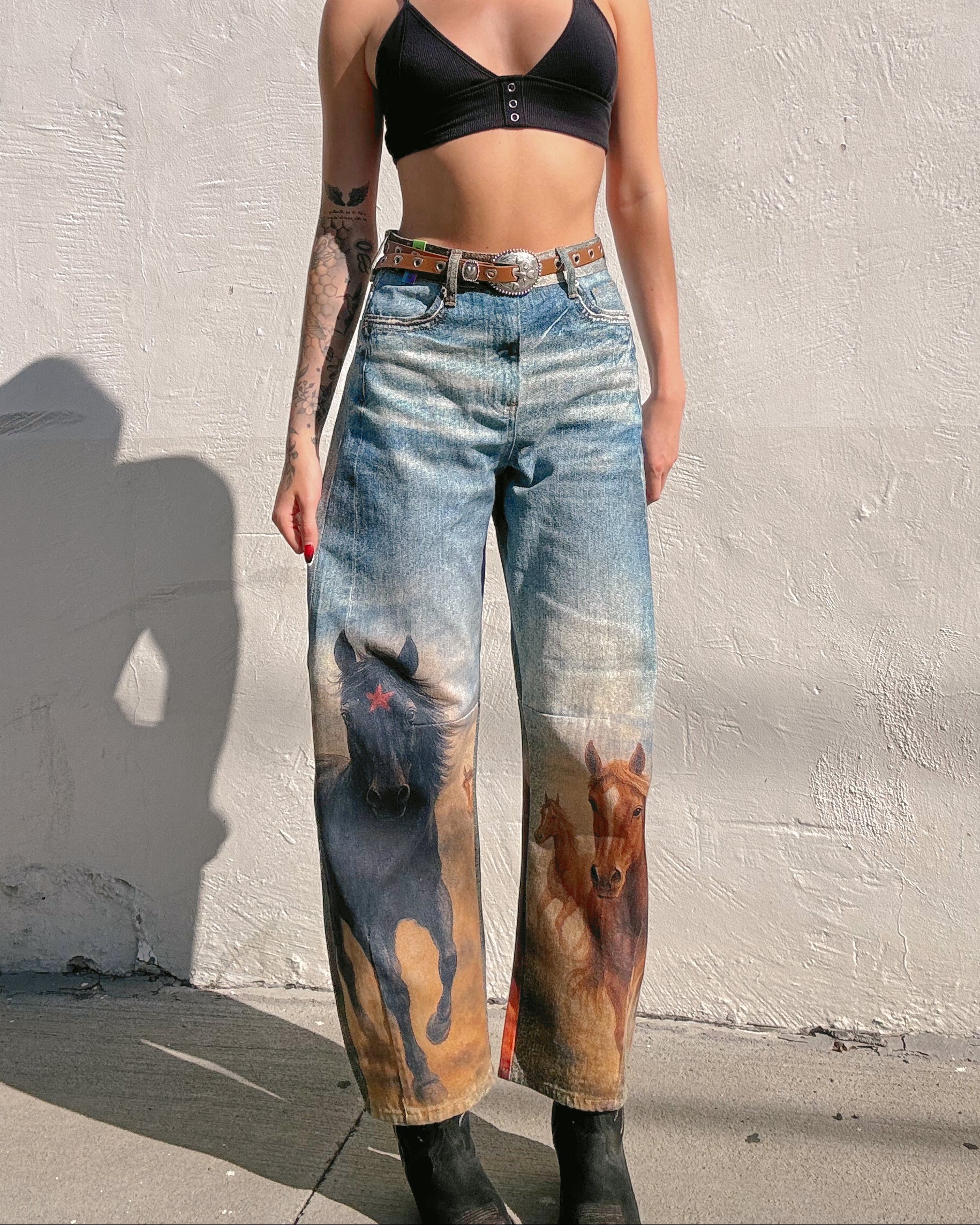 Wild Horses Barrel Leg Jeans