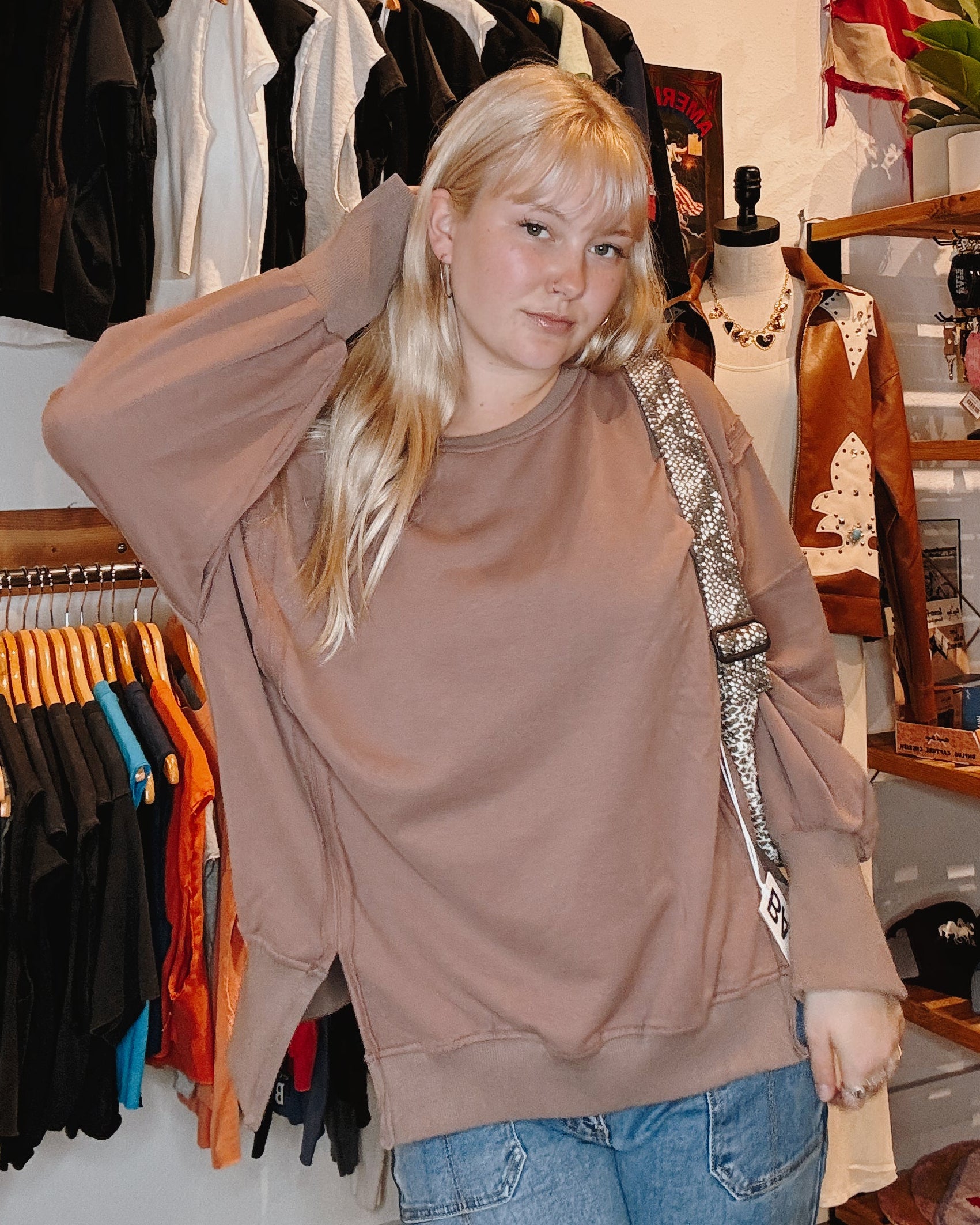 Oversized Crewneck - Mocha