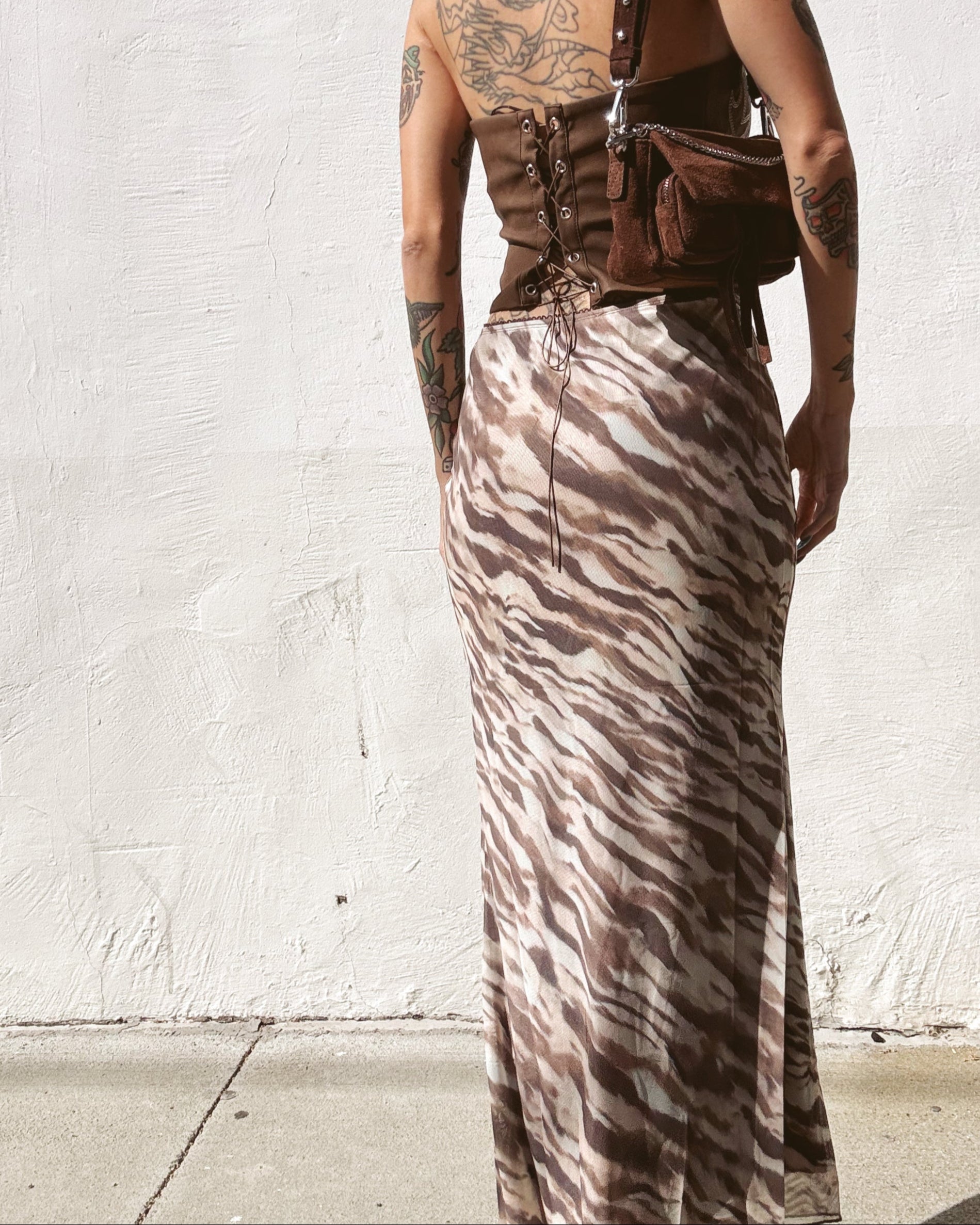 Wild Thing Midi Skirt - Burnout