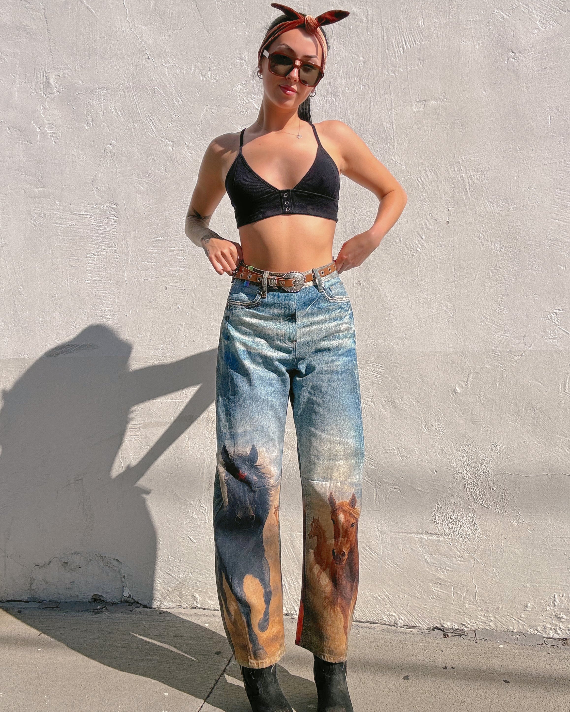 Wild Horses Barrel Leg Jeans