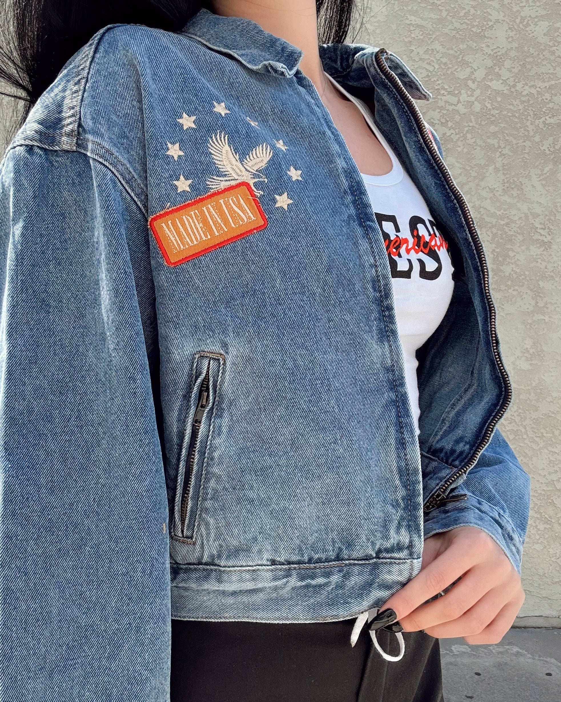 Americana Patched Denim Jacket