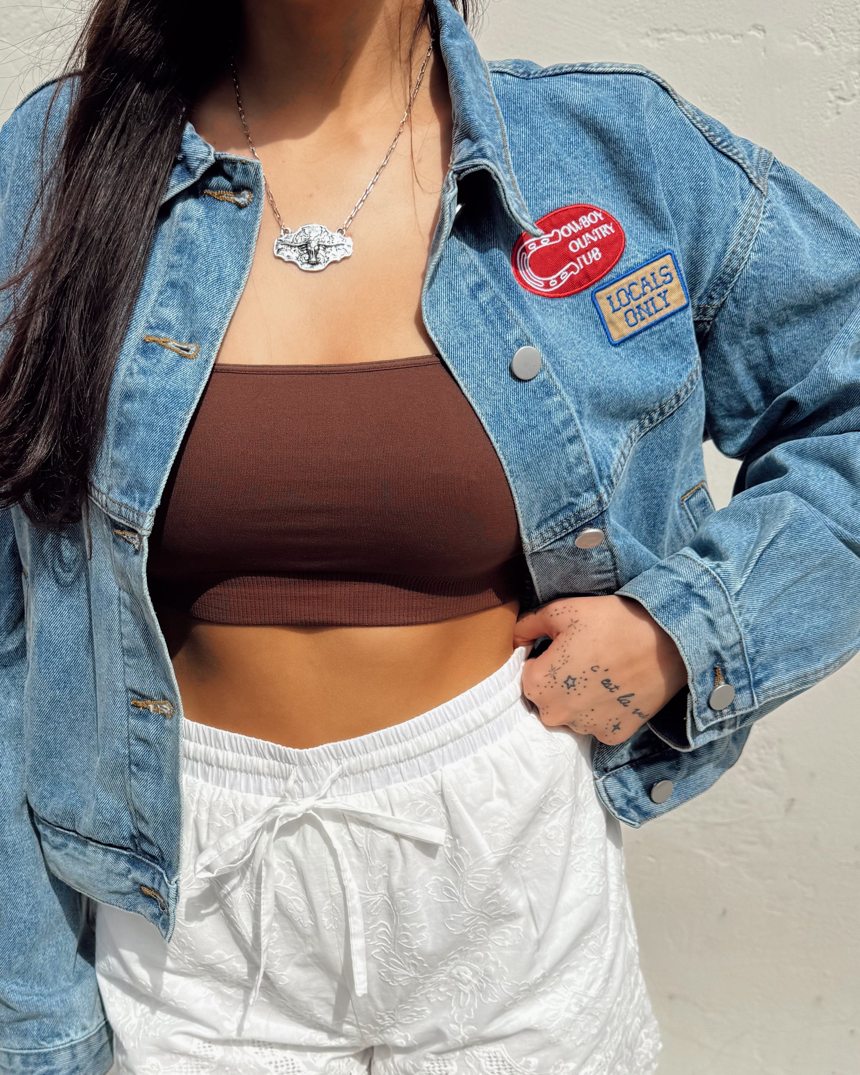 Western Patch Denim Jacket