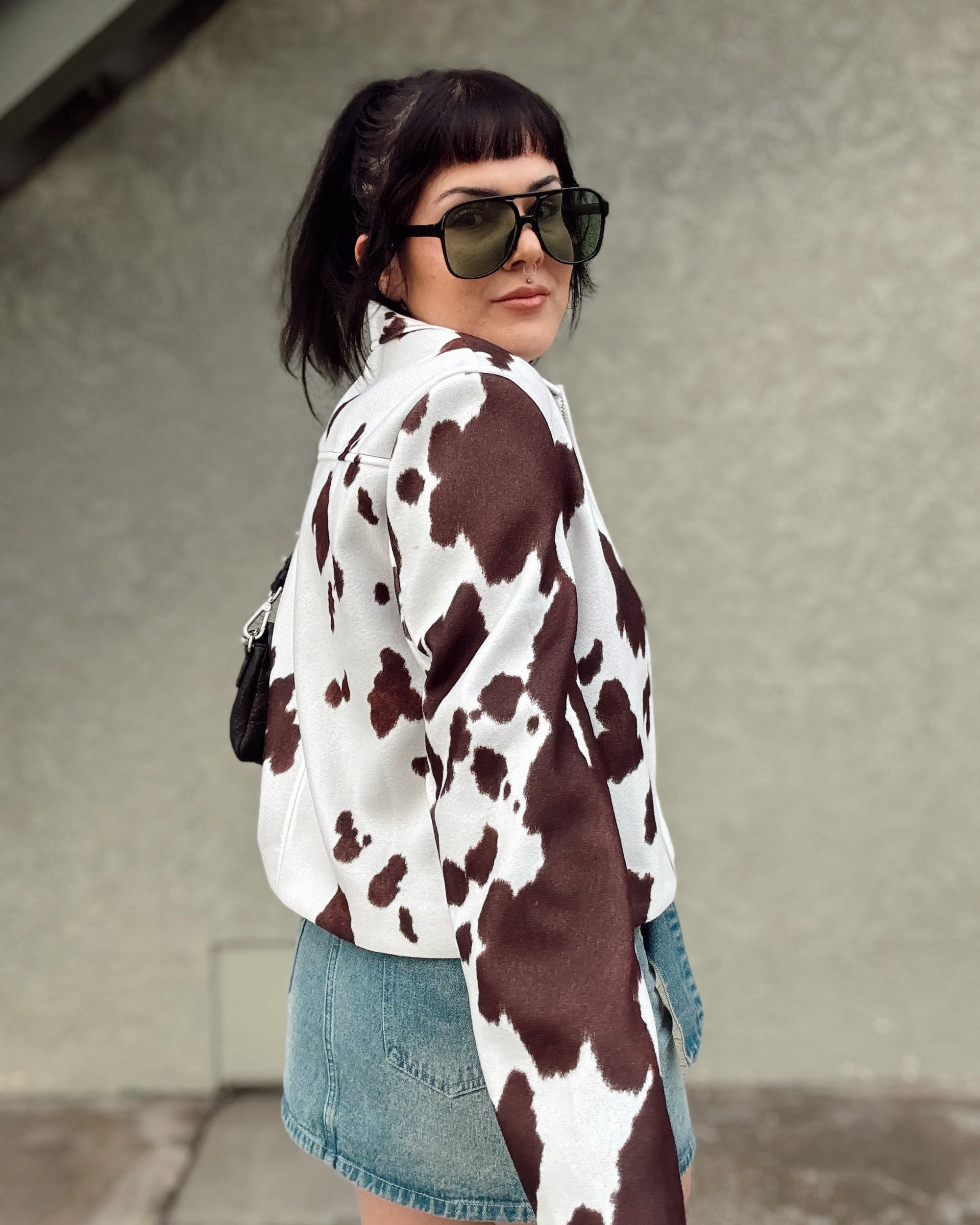 Cow Print Jacket