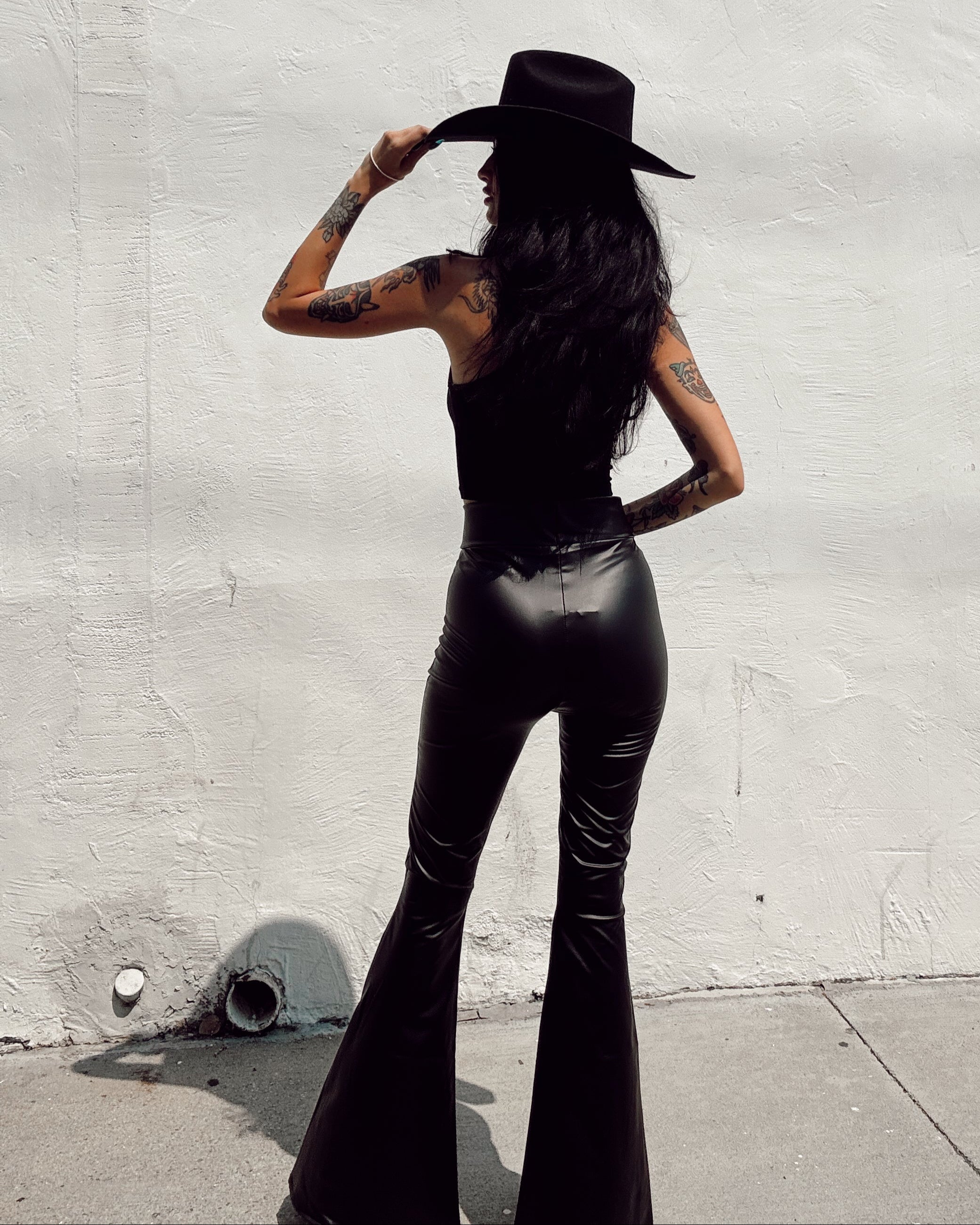 Classic Leather Flare - Burnout