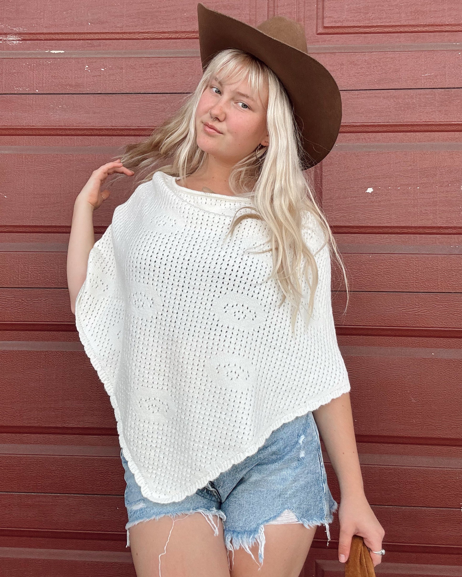 Knit Crochet Poncho