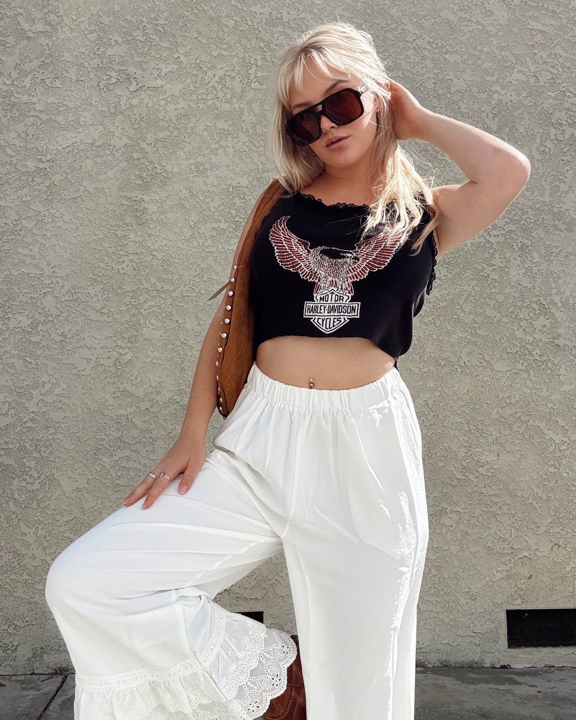 Eyelet Bloomer Pants