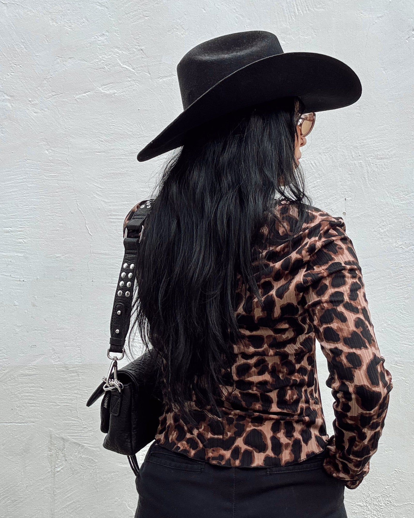 Lace Trim Leopard Long Sleeve