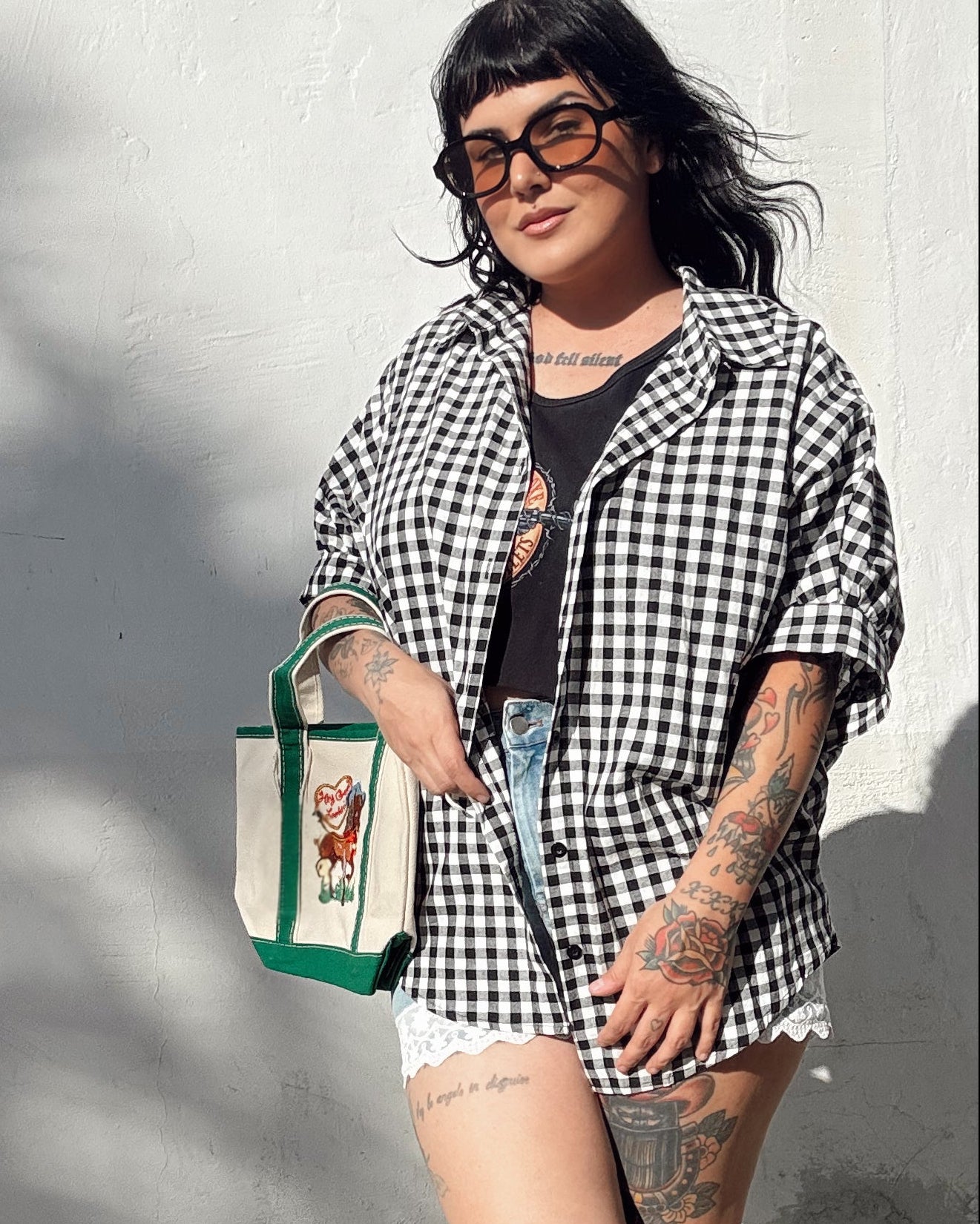 Gingham Oversized Shirt