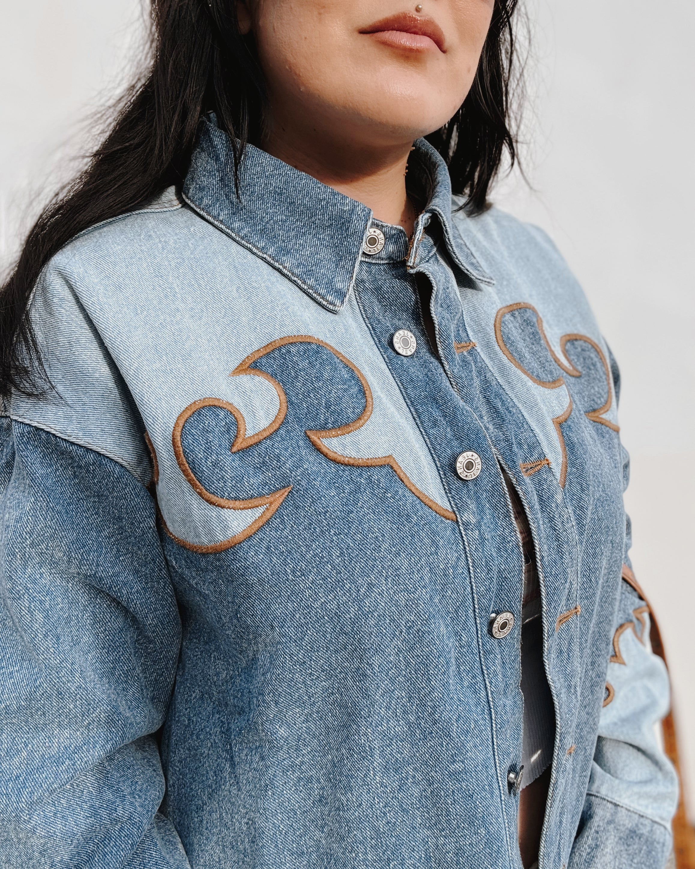 Western Denim Shacket