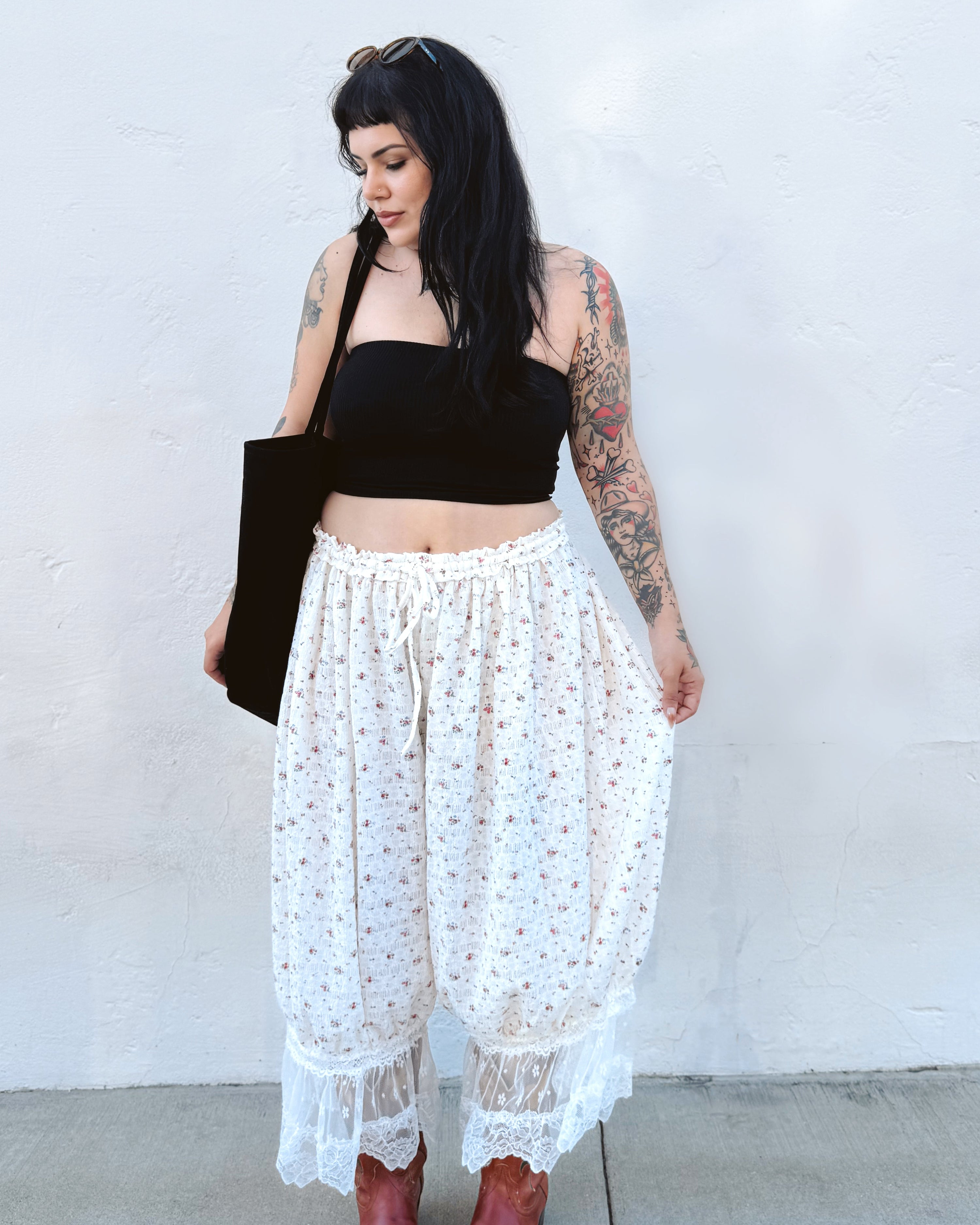 Floral Bloomer Pants
