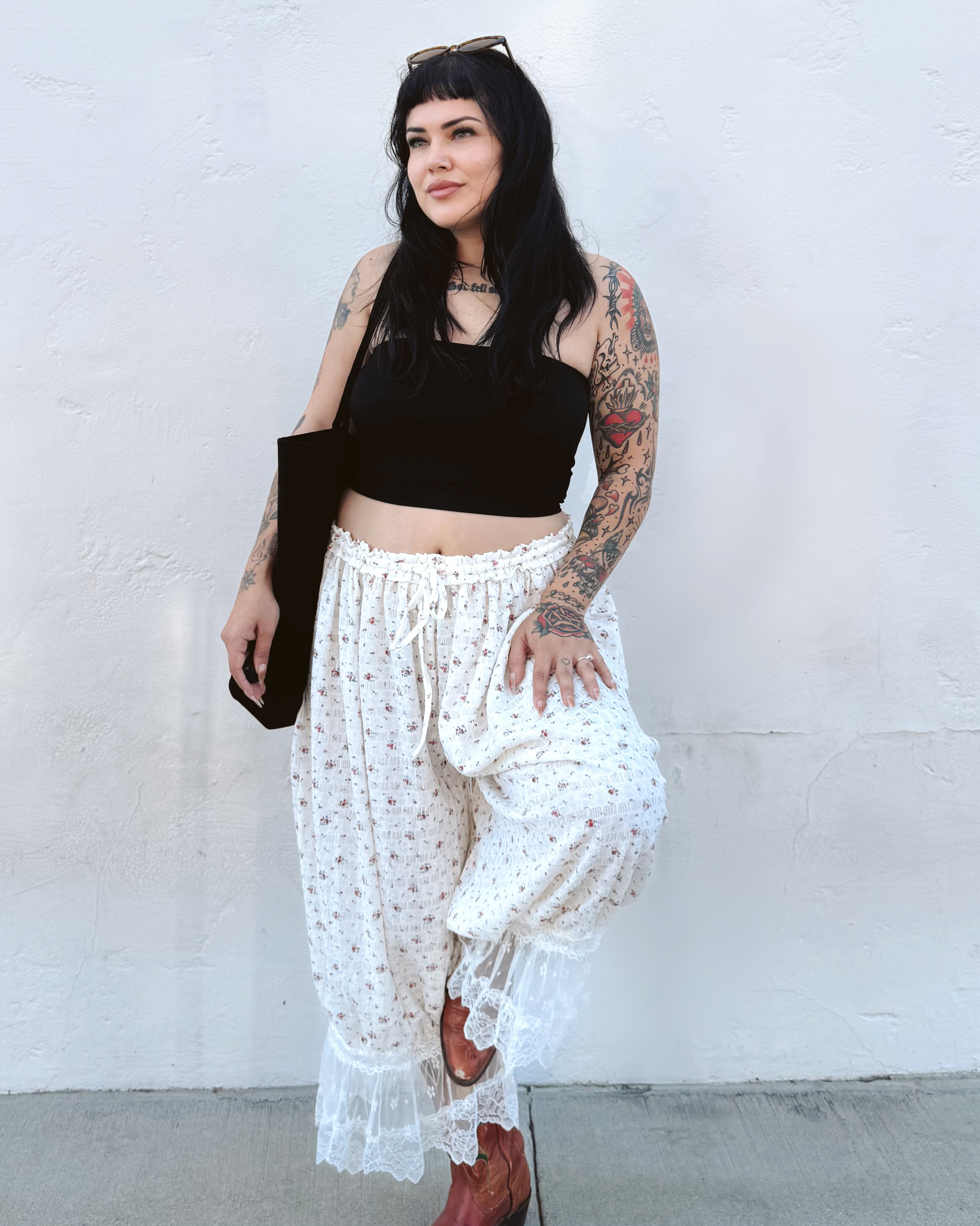 Floral Bloomer Pants