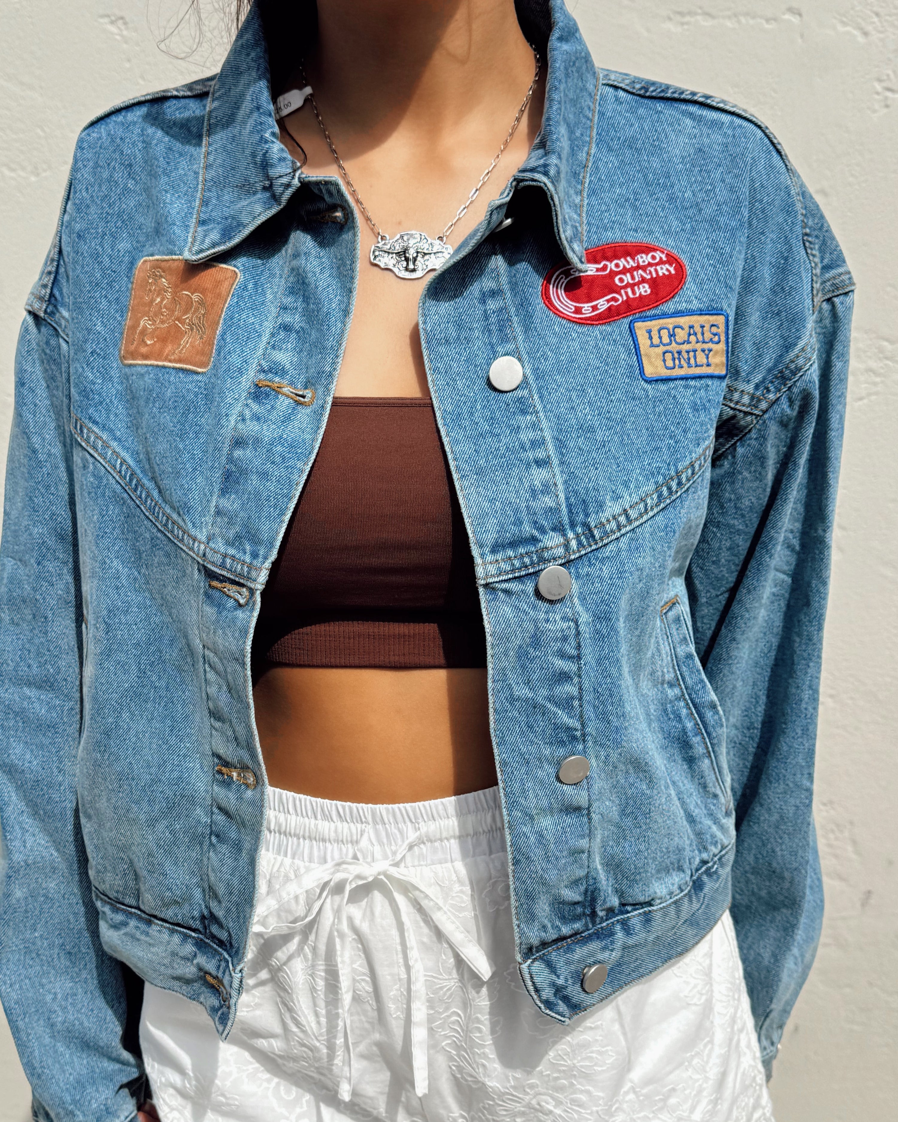 Western Patch Denim Jacket