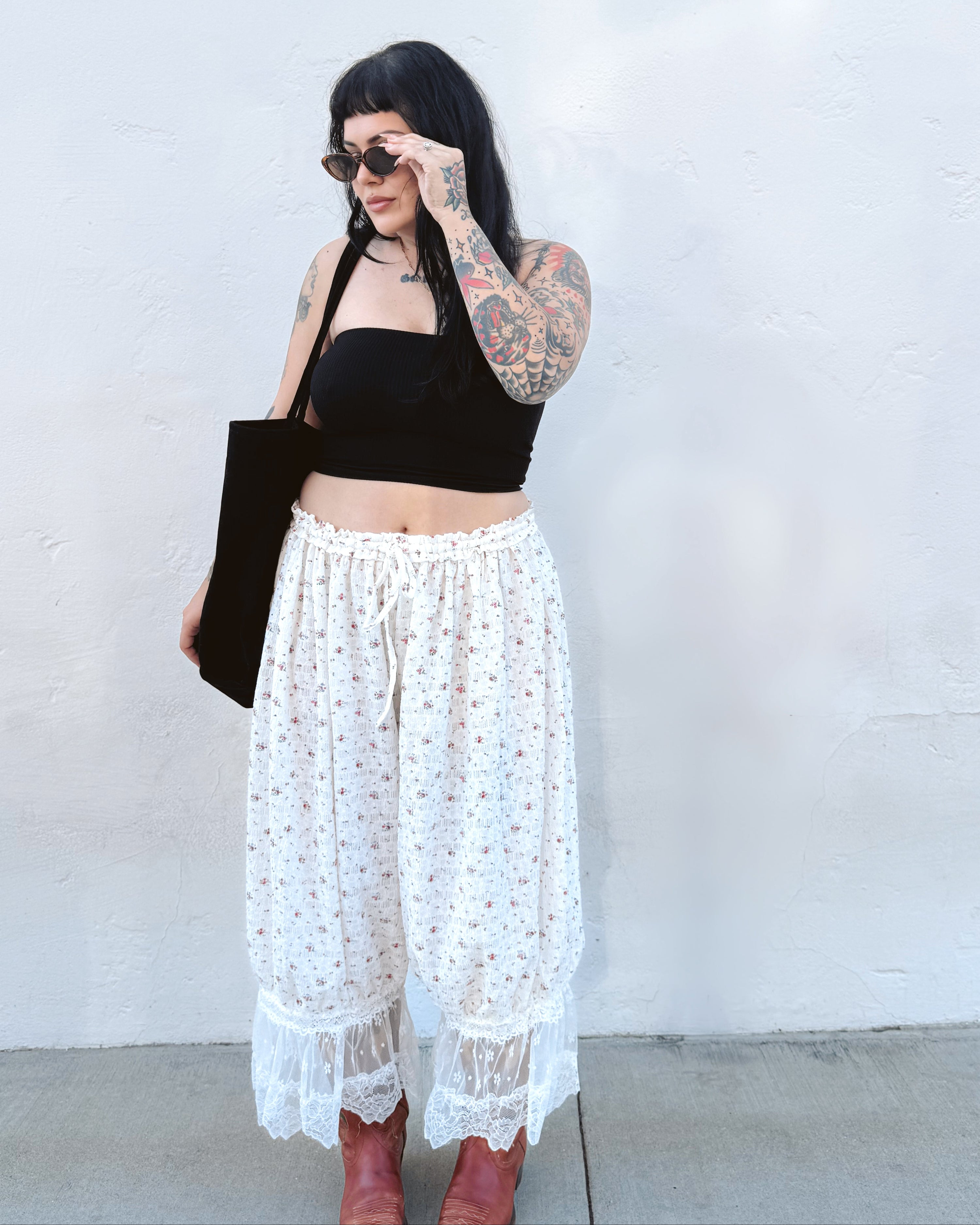 Floral Bloomer Pants