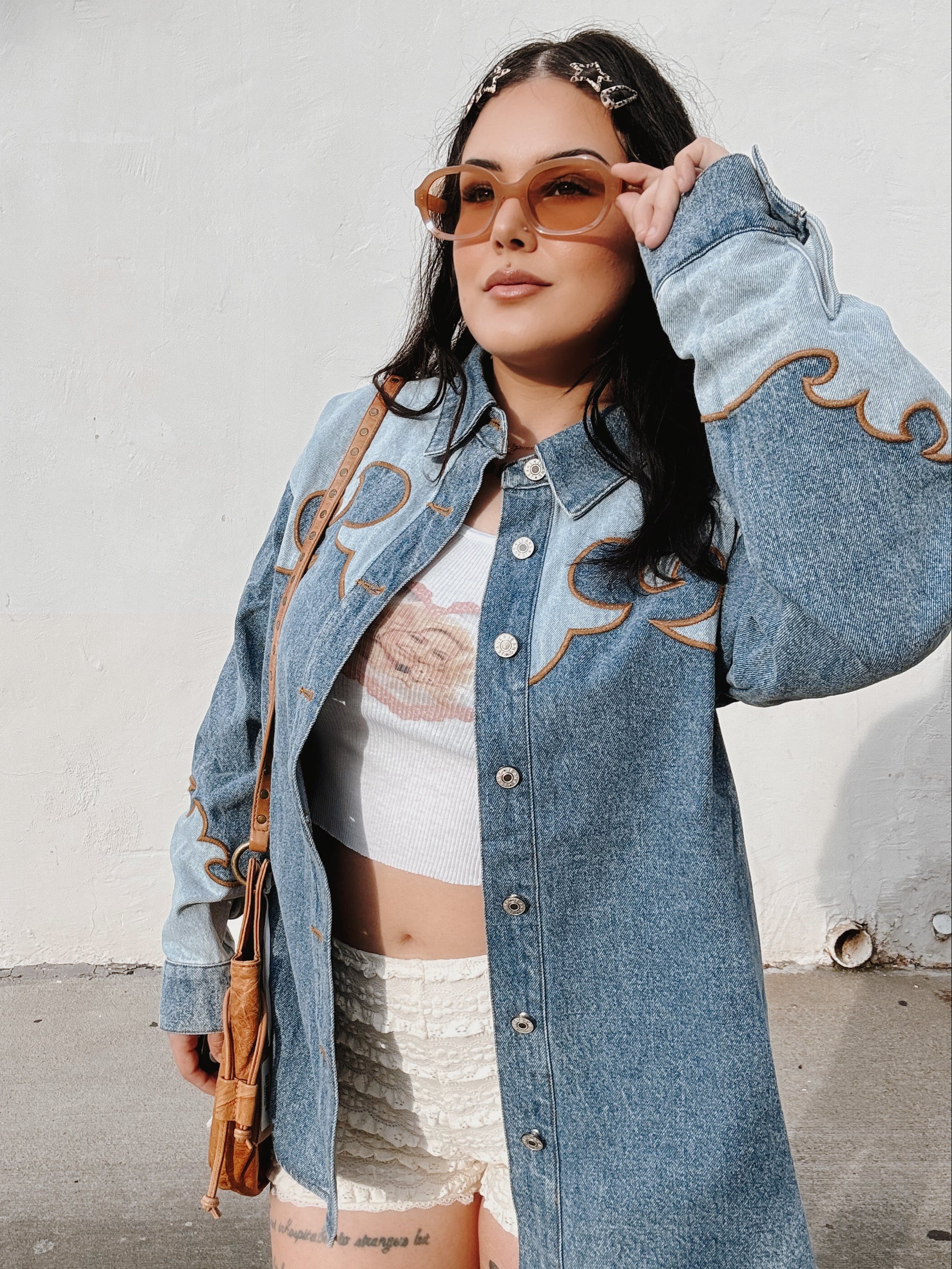 Western Denim Shacket