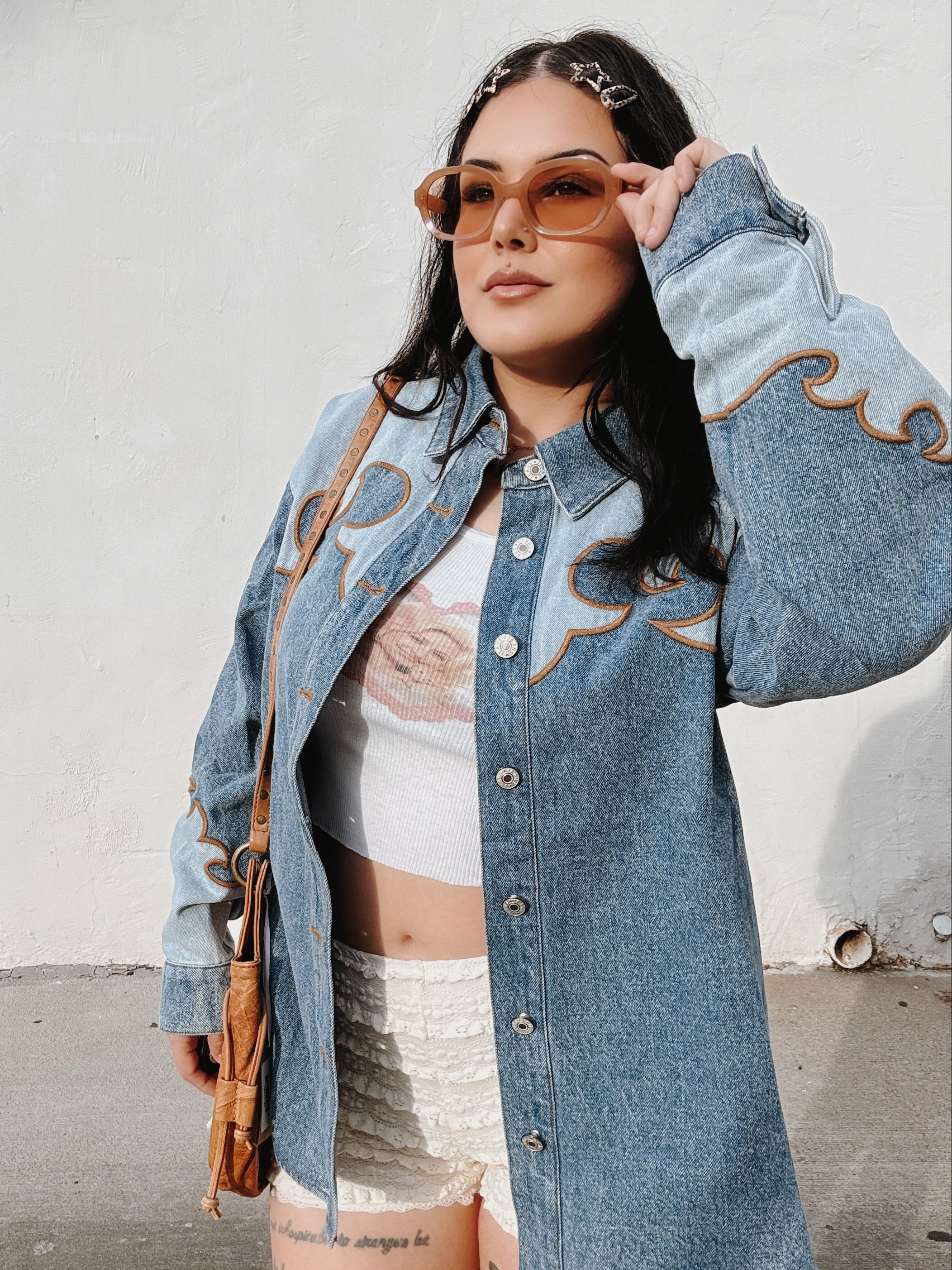 Western Denim Shacket