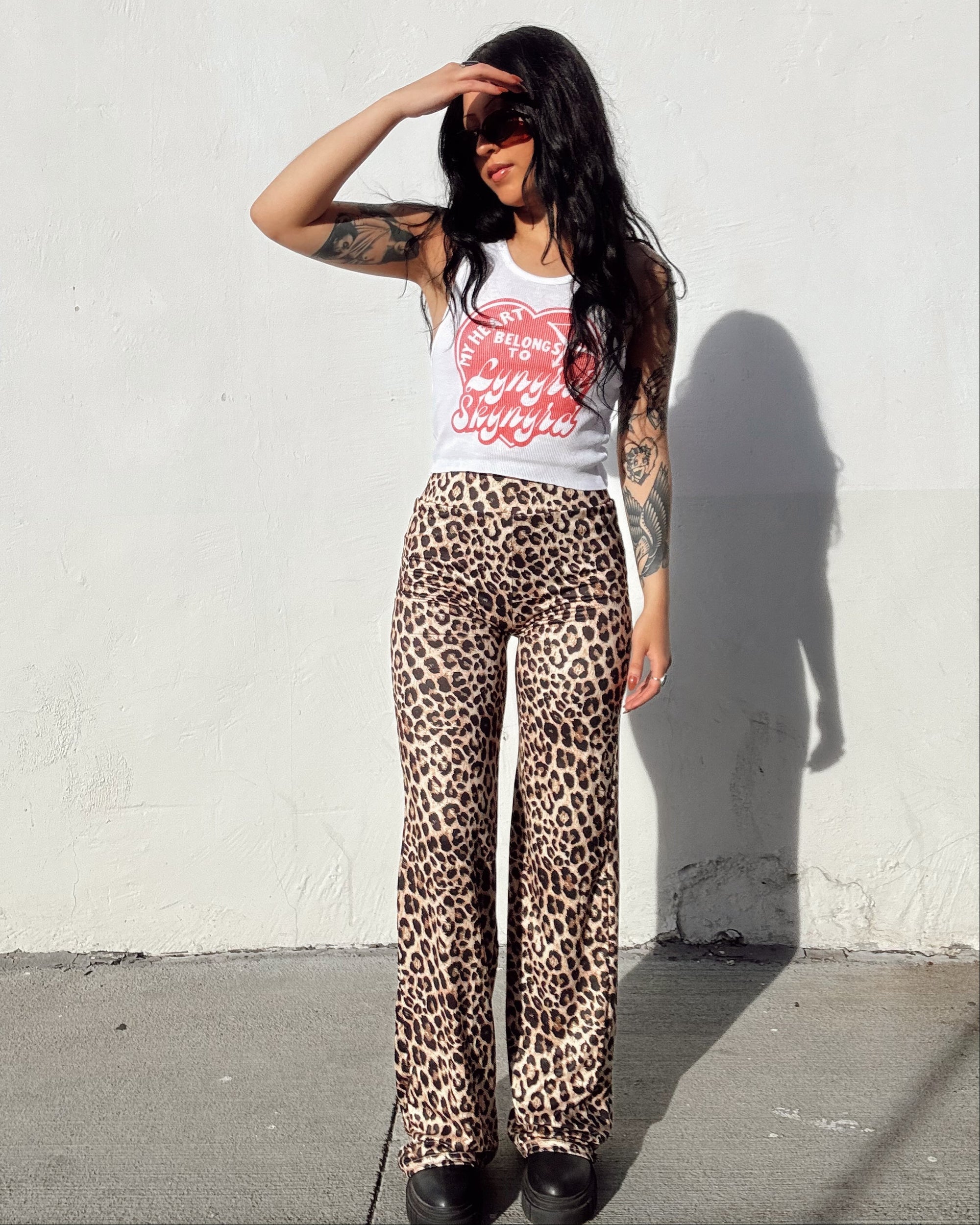 Leopard Wide Leg Pant