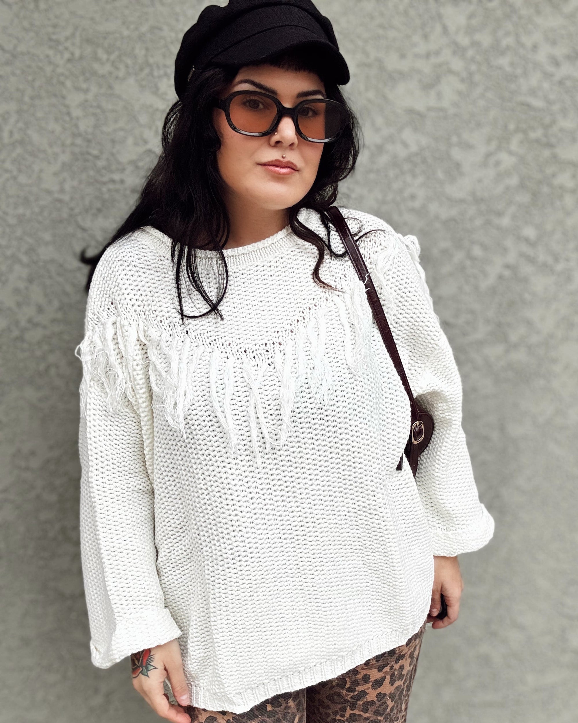 Fringe Knit Sweater