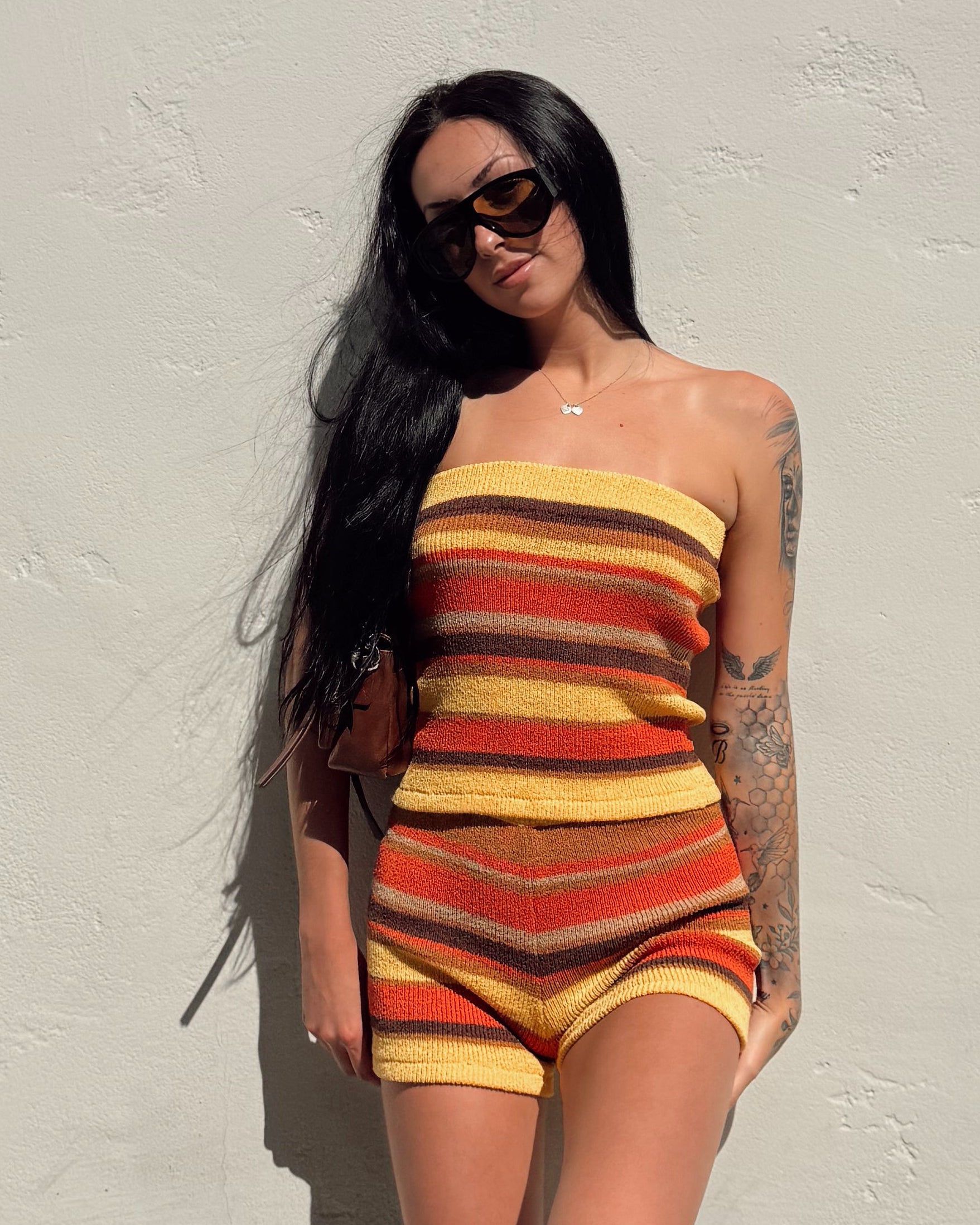 Summer Stripe Knit Set