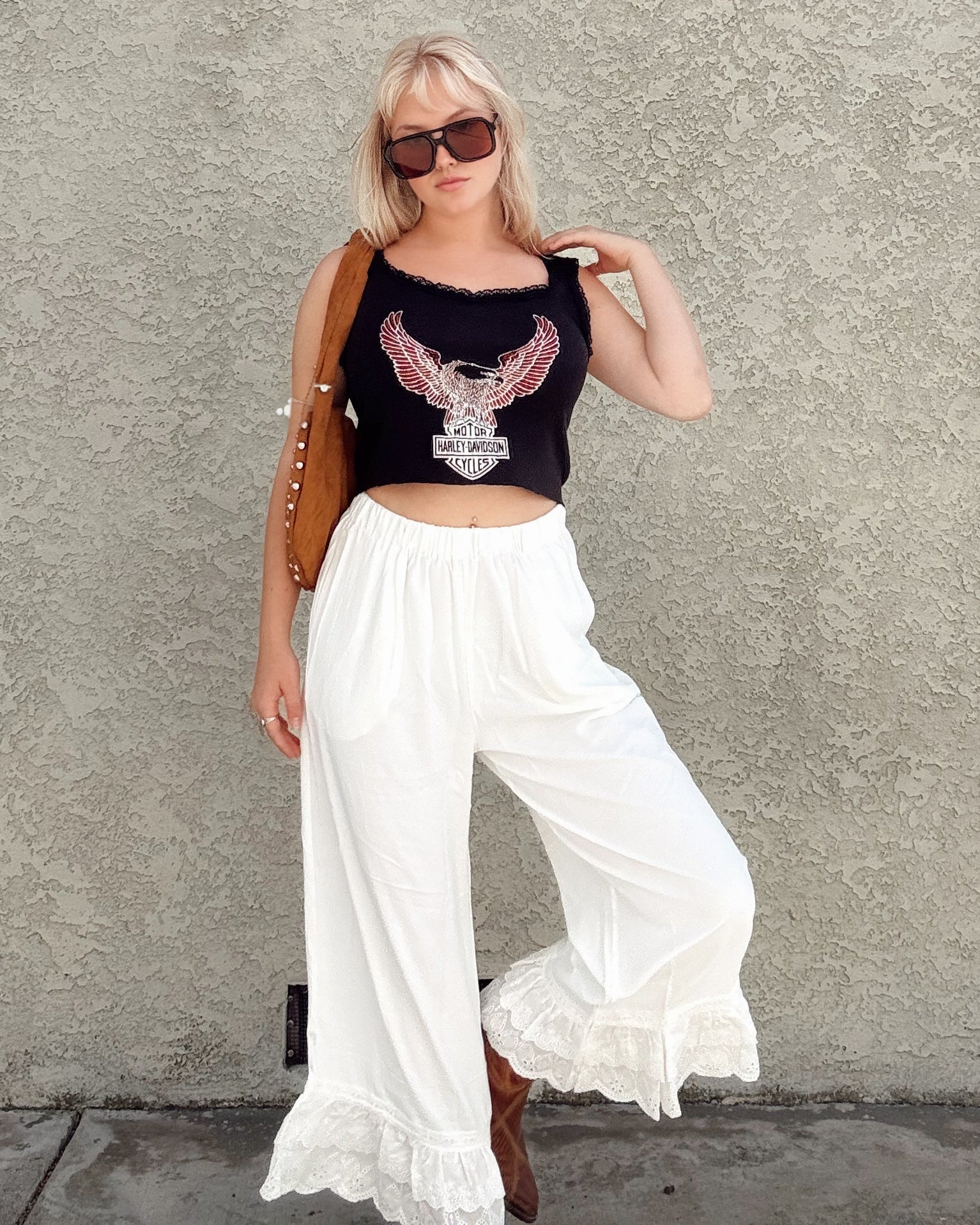 Eyelet Bloomer Pants