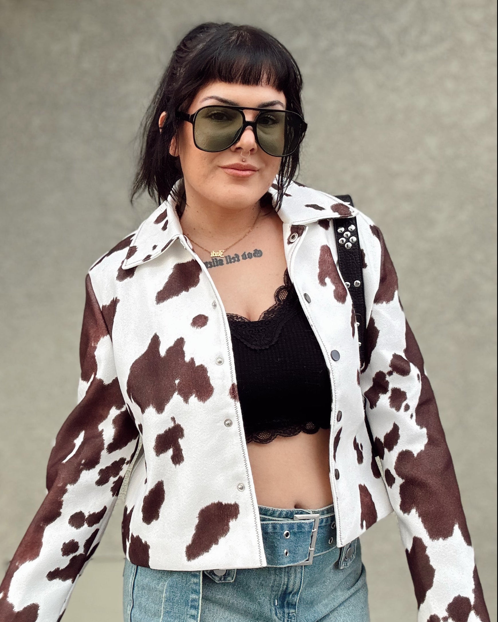 Cow Print Jacket
