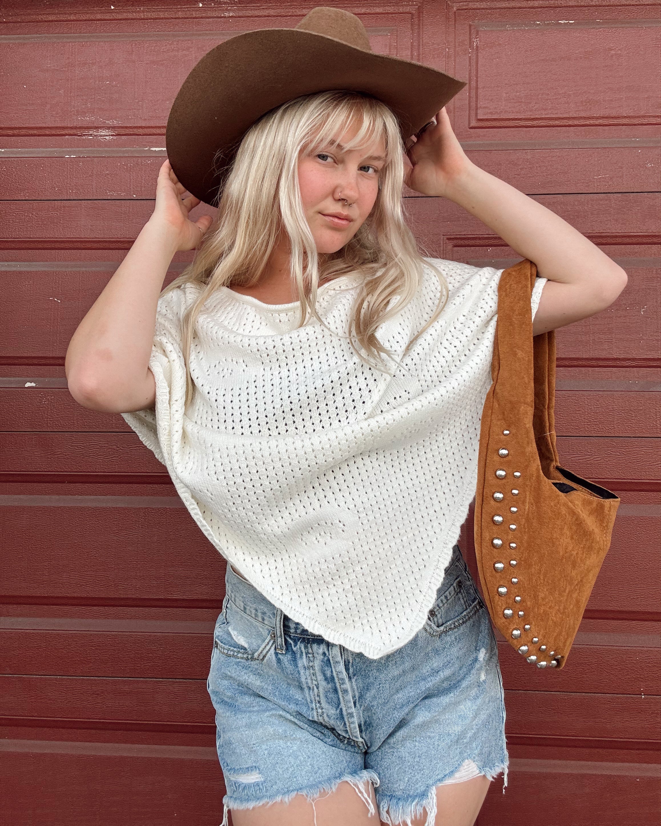 Knit Crochet Poncho