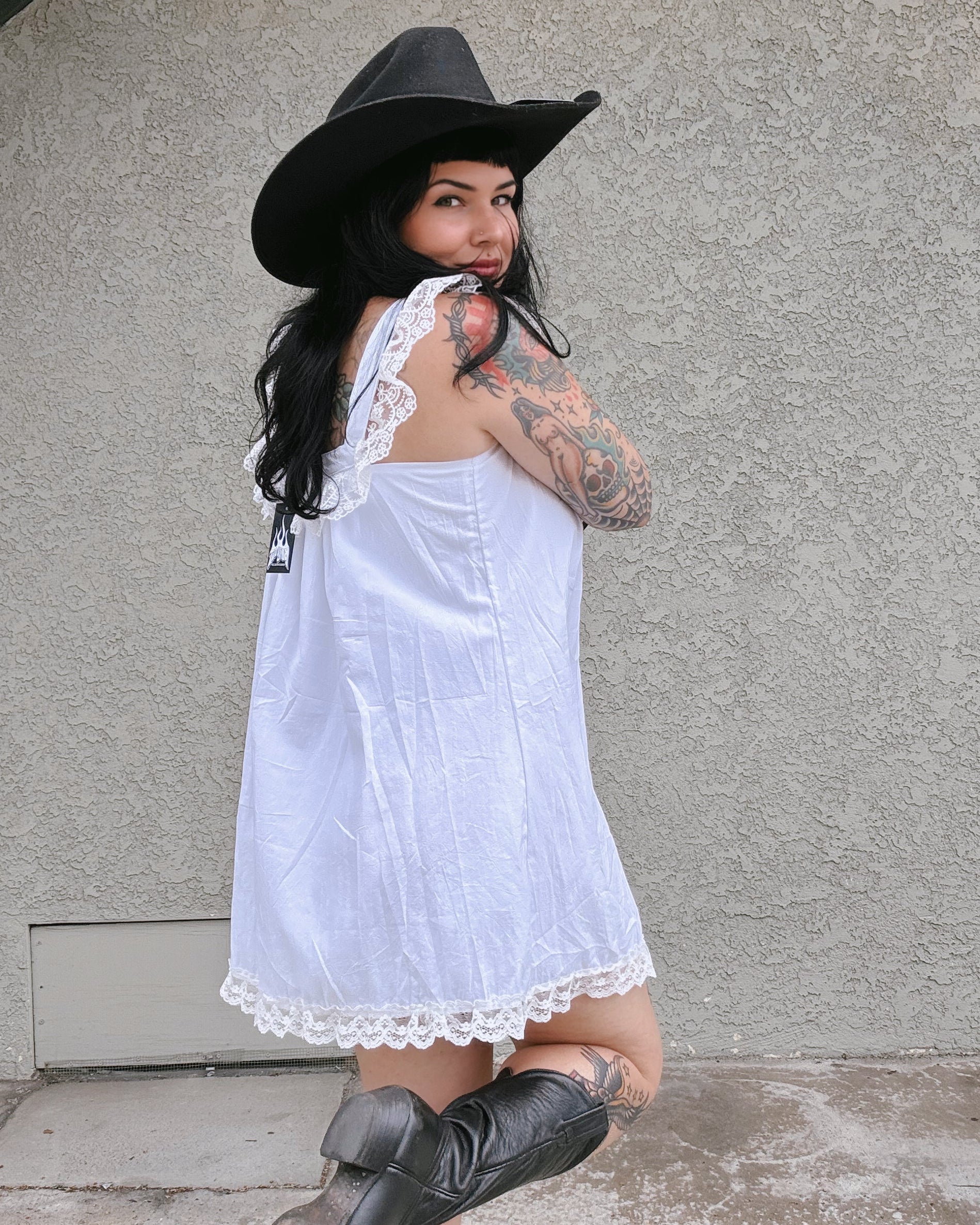 Bow Babydoll Mini Dress