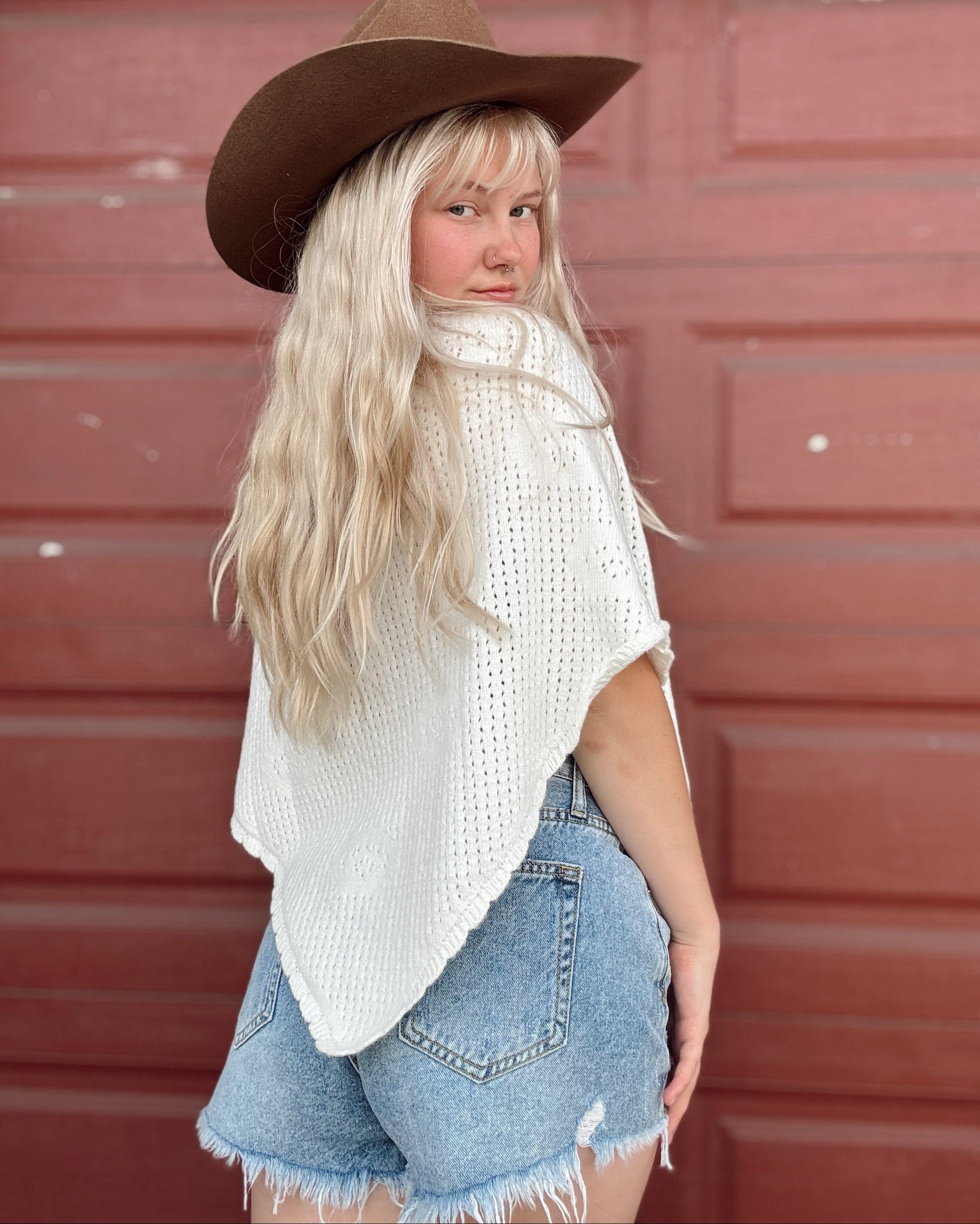 Knit Crochet Poncho