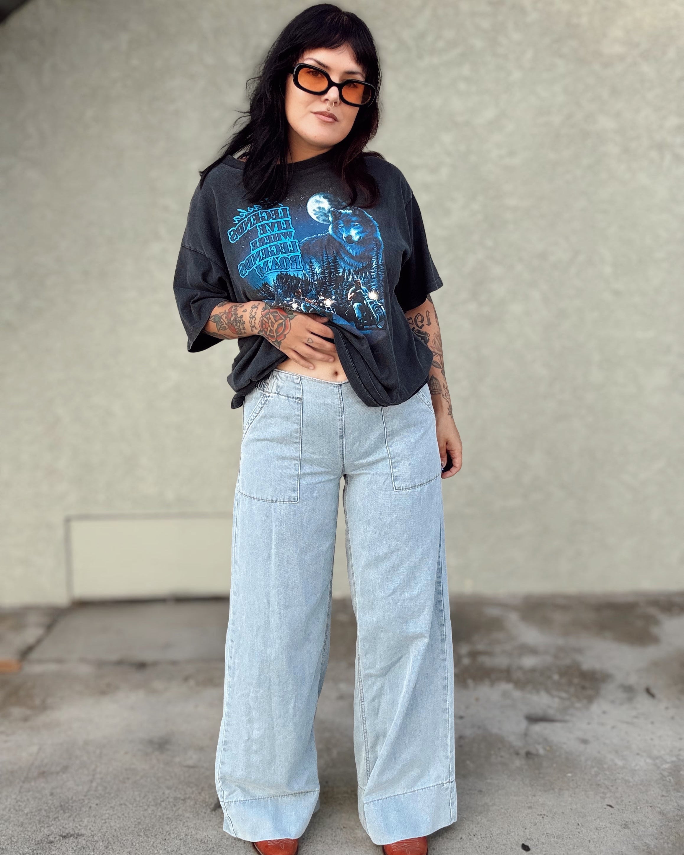 Wide Leg Relaxed Jeans