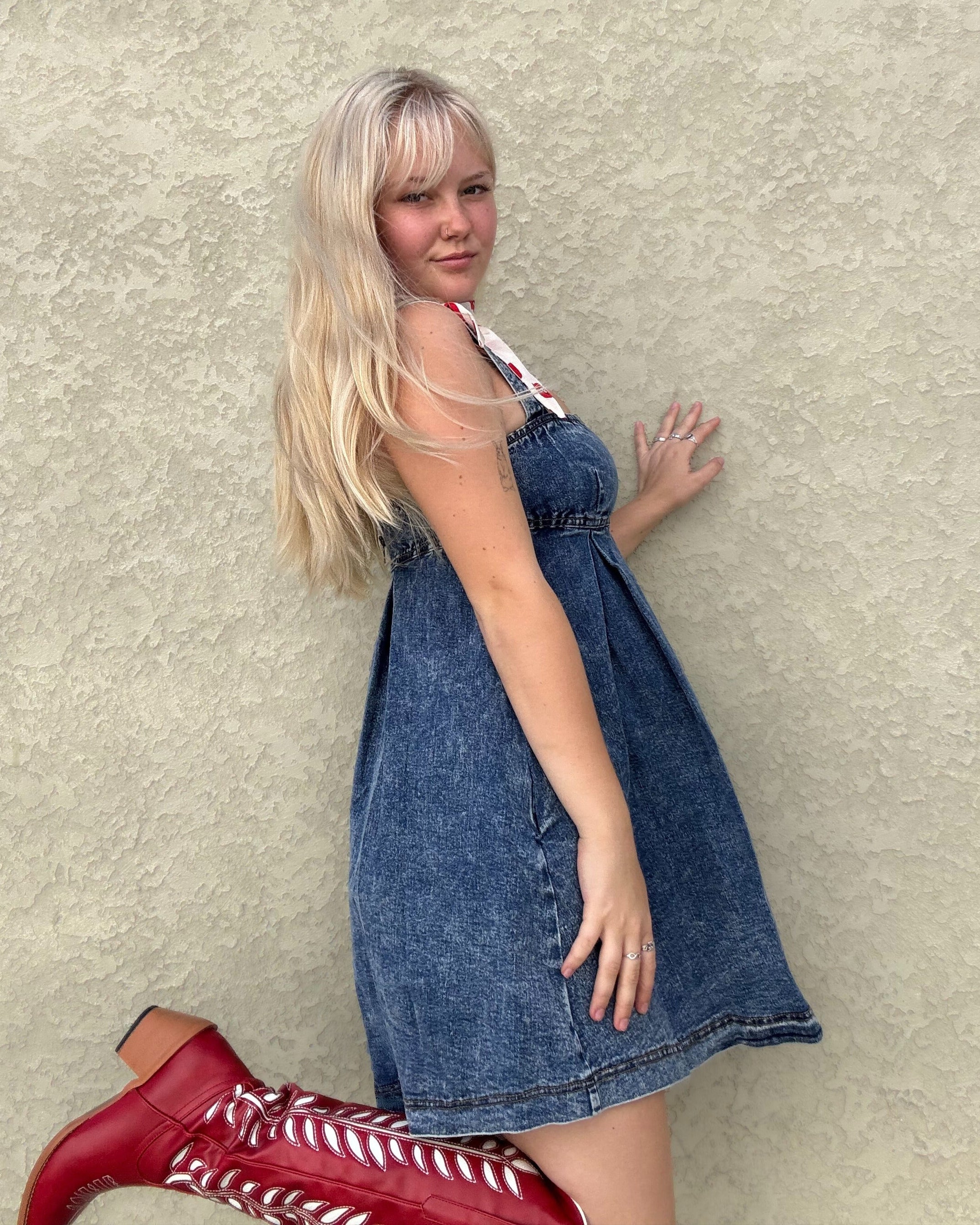 Denim Babydoll Dress