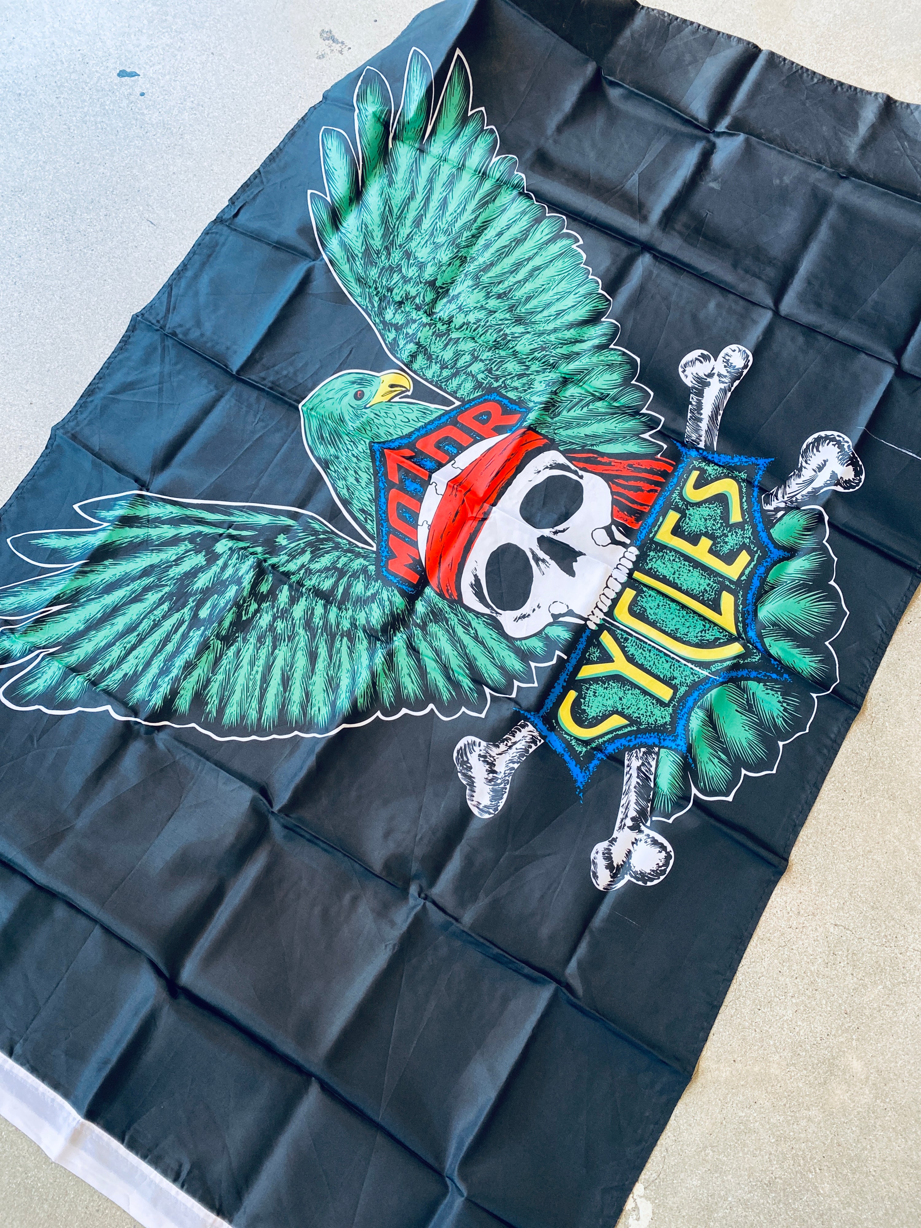 Motorcycles Flag Burnout